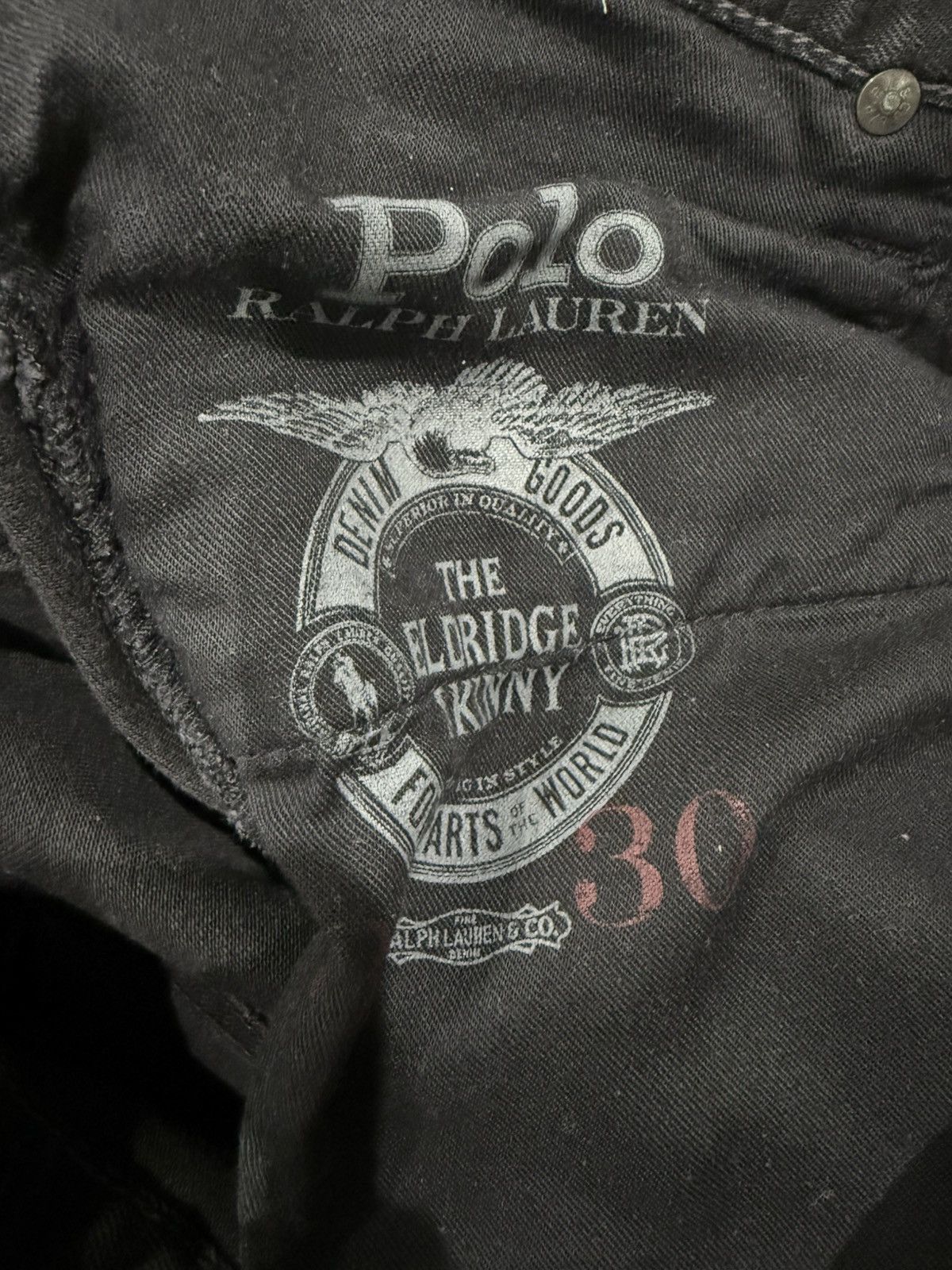 Polo Ralph Lauren Polo Ralph Lauren Eldridge Skinny Dark Grey Black 30/30 Size US 30 / EU 46 - 5 Thumbnail