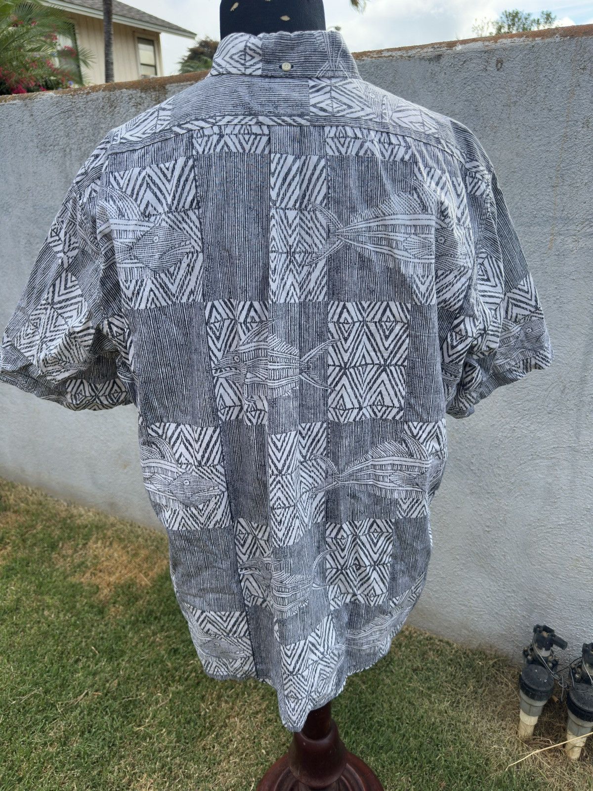 Reyn Spooner Reyn Spooner Hawaiian Print White/Black Men's XXL Size US XXL / EU 58 / 5 - 2 Thumbnail