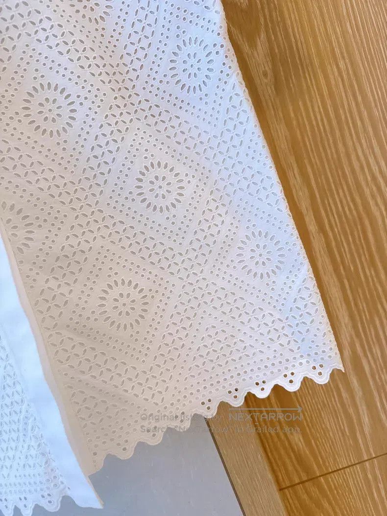 Loro Piana Loro Piana White Openwork Shirt Dress Size XS / US 0-2 / IT 36-38 - 4 Thumbnail