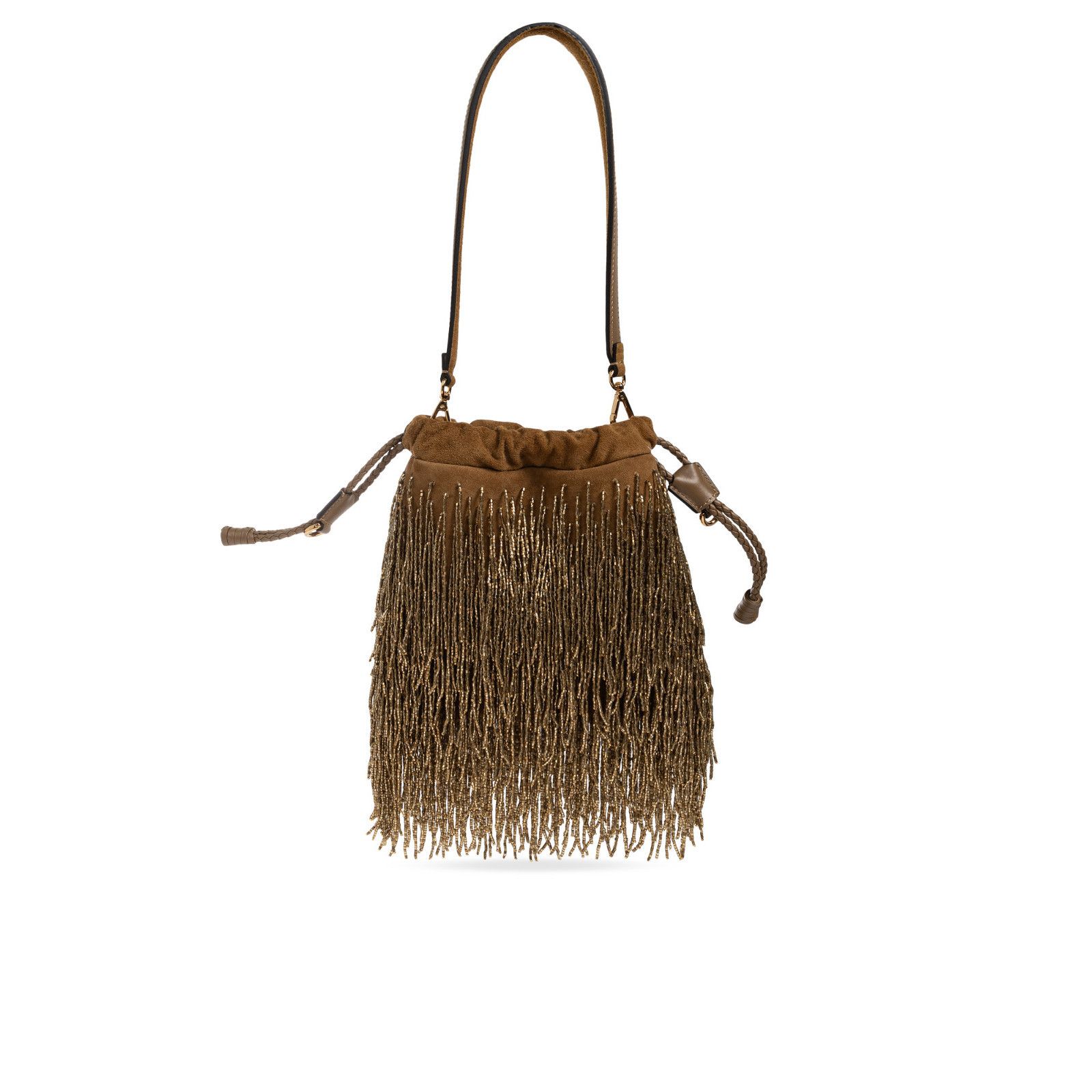 Etro ETRO Kalispera Small Brown Suede Shoulder Bag New & Authenti Size ONE SIZE - 1 Thumbnail