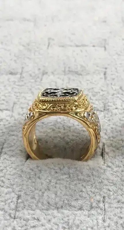 Japanese Brand Punk Carved Pattern Rings Size ONE SIZE - 2 Thumbnail