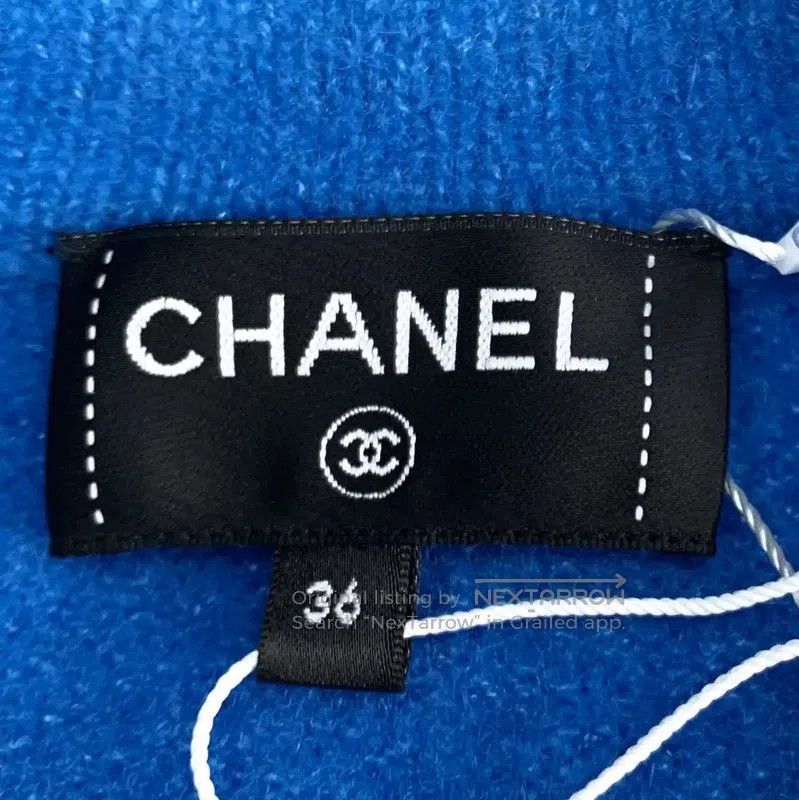 Chanel Chanel Blue Wool Cardigan for Women in XS . Size XS / US 0-2 / IT 36-38 - 6 Thumbnail