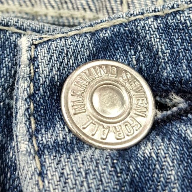 7 For All Mankind VINTAGE 7 For All Mankind Women's Low Rise Boot Jeans Distressed 29 Blue 90s Retro Y2K Fashion Mens? Size 29" - 5 Thumbnail
