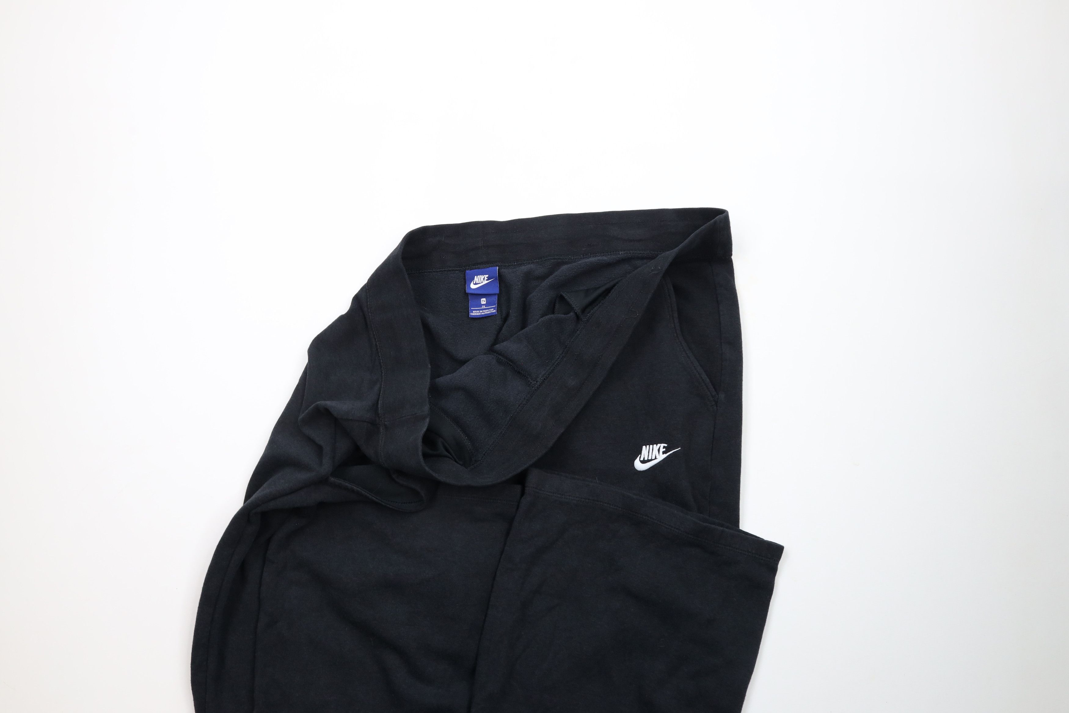 Nike × Vintage Vintage Nike Scott Mini Swoosh Wide Leg Sweatpants Black Size US 40 / EU 56 - 8 Thumbnail