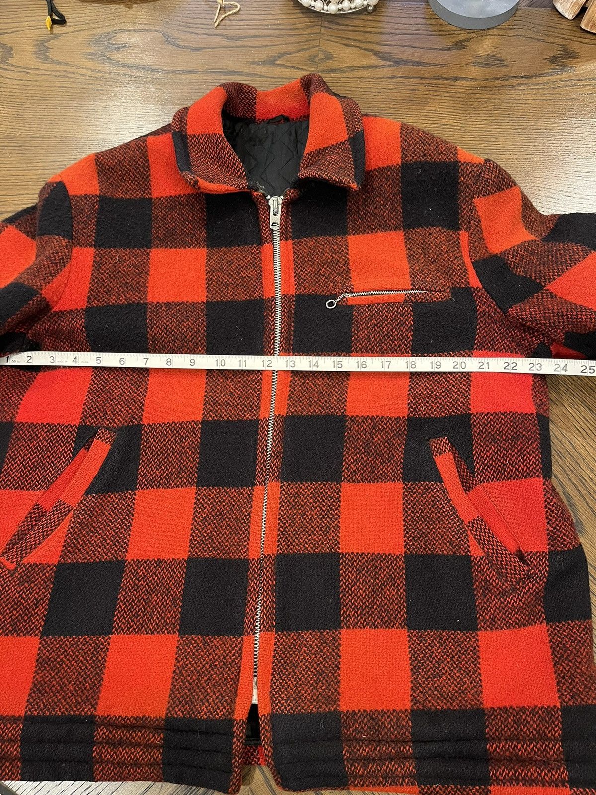 Other 50s/60s Vintage Lined Wool Buffalo Check Workwear Jacket 46 Size US M / EU 48-50 / 2 - 10 Thumbnail