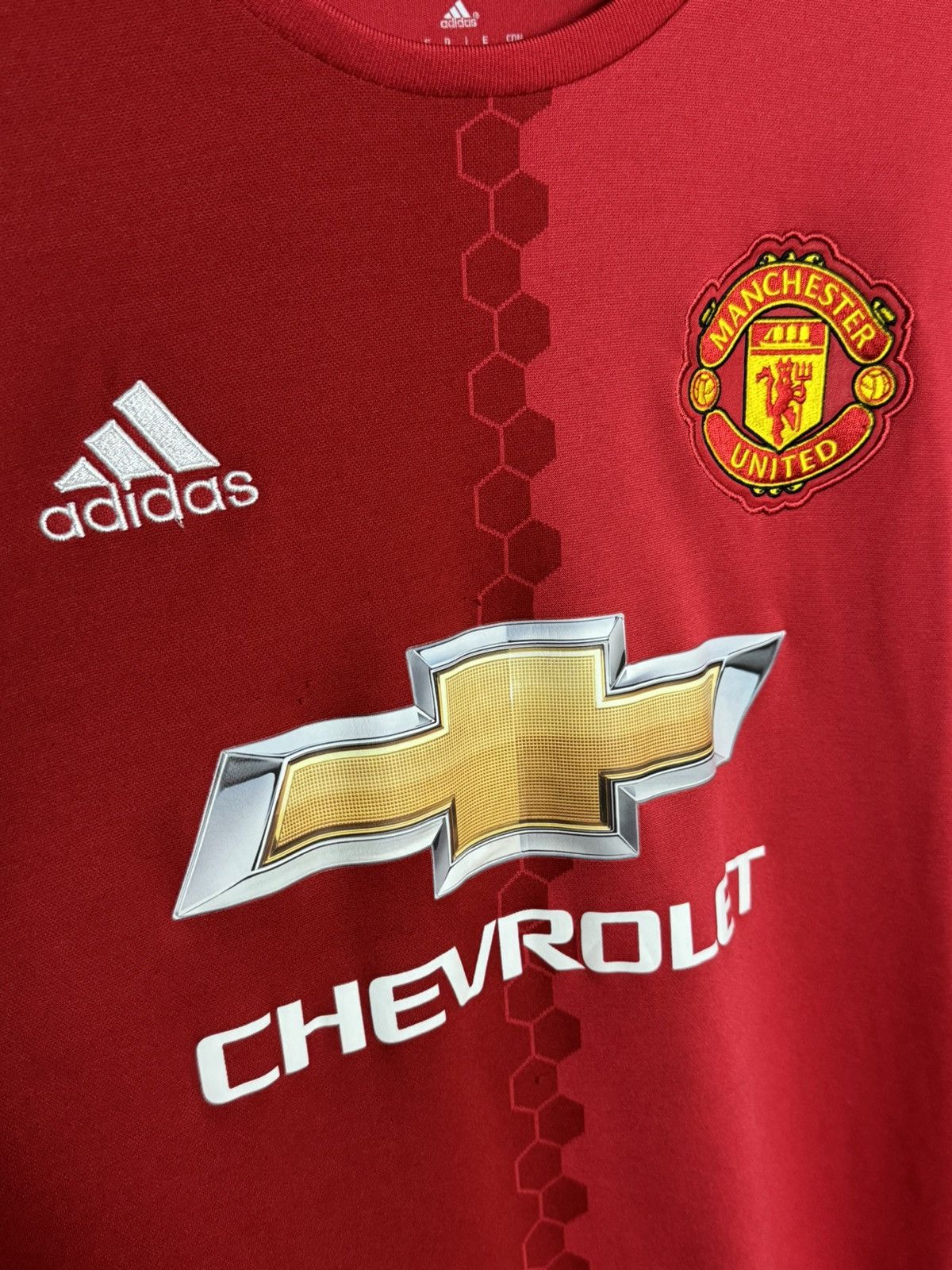 Adidas Manchester United 16/17 Home Football Jersey T-Shirt Size US M / EU 48-50 / 2 - 3 Thumbnail
