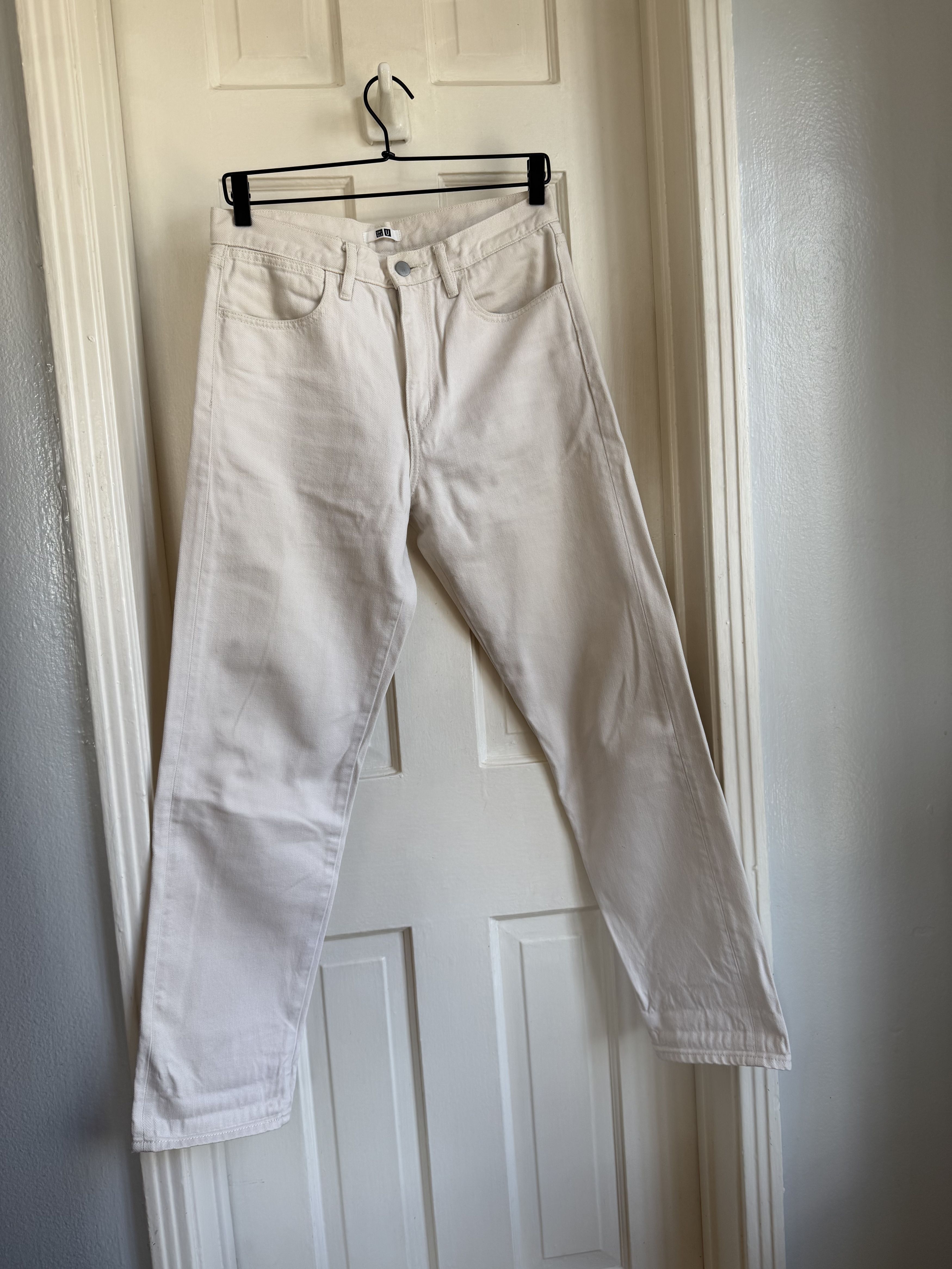 Uniqlo Uniqlo U Lemaire Jeans Off White Size US 29 - 1 Thumbnail