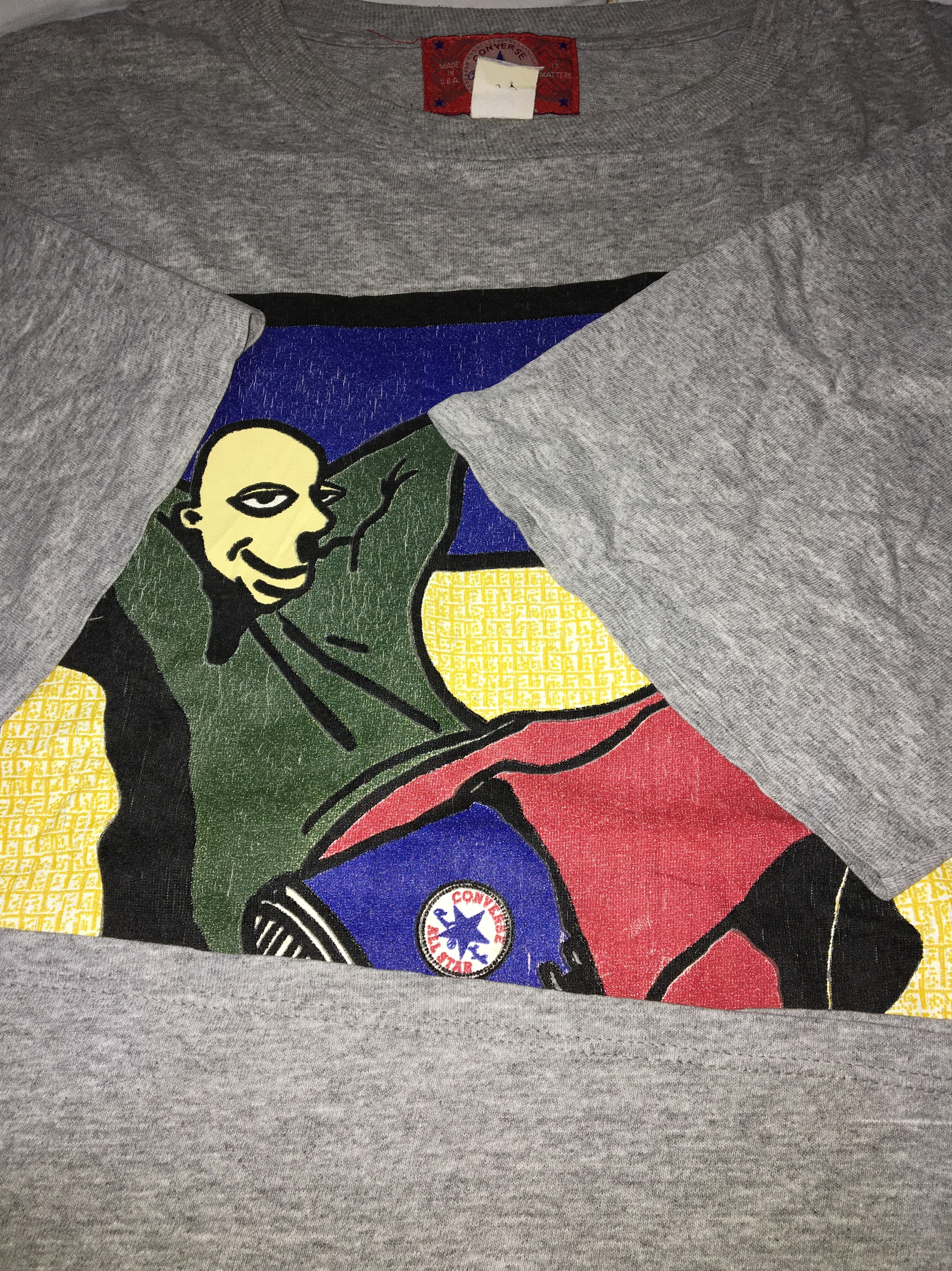 Converse × Vintage Vintage 90s Converse Tshirts Size US XL / EU 56 / 4 - 3 Thumbnail