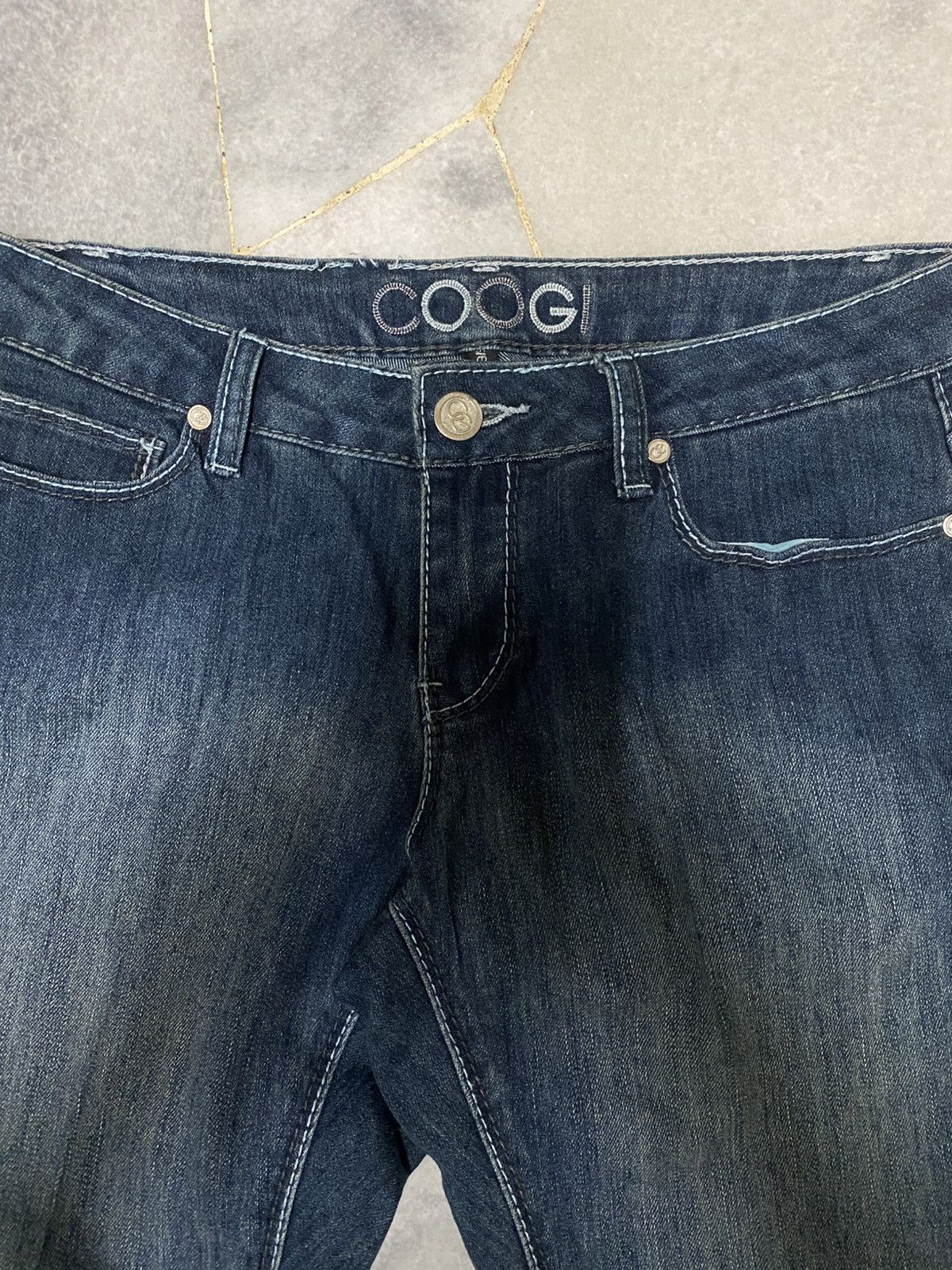 Coogi Vintage COOGI Embroidered Logo Denim Jeans - Y2K Flare Size 30" / US 8 / IT 44 - 3 Thumbnail