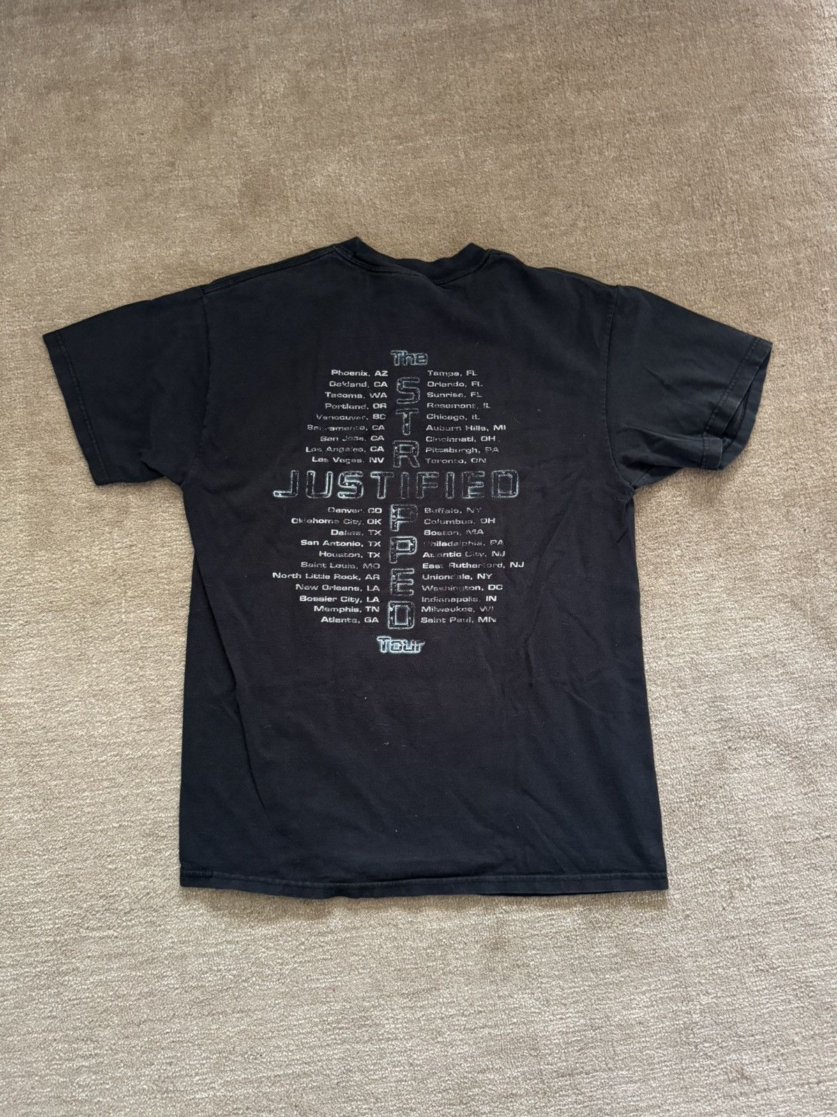 Vintage Vintage Justin Timberlake Tour T-Shirt Size US S / EU 44-46 / 1 - 3 Thumbnail