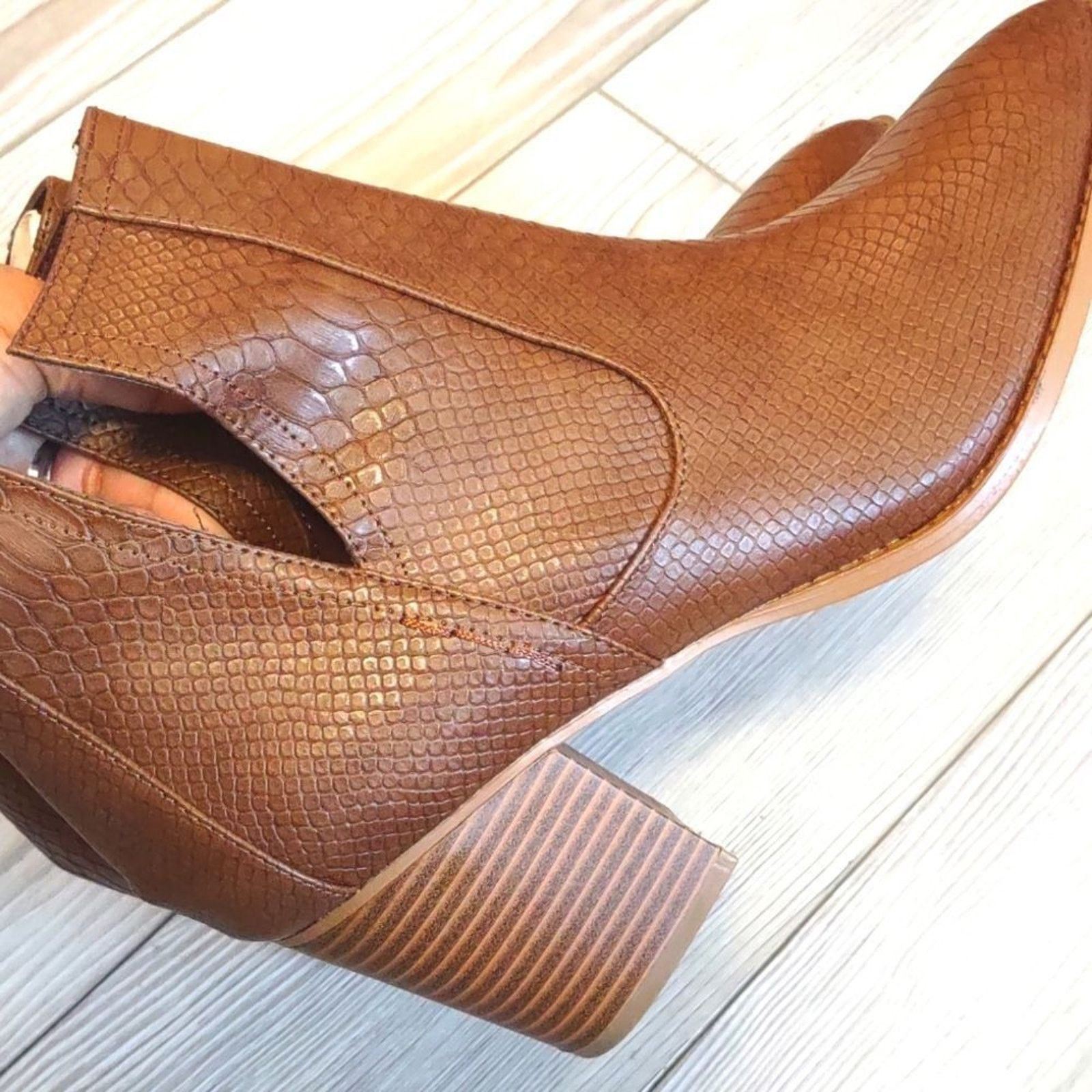 Other (58-2117) ZBY Open Ankle Boots Size 9.5 Size US 9.5 / IT 39.5 - 5 Thumbnail