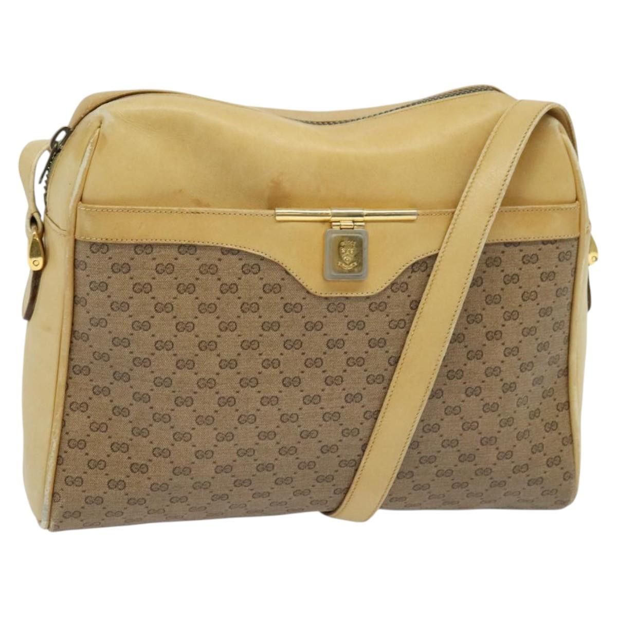 Gucci GUCCI Micro GG Supreme Shoulder Bag Pvc Beige Gold Size ONE SIZE - 1 Thumbnail