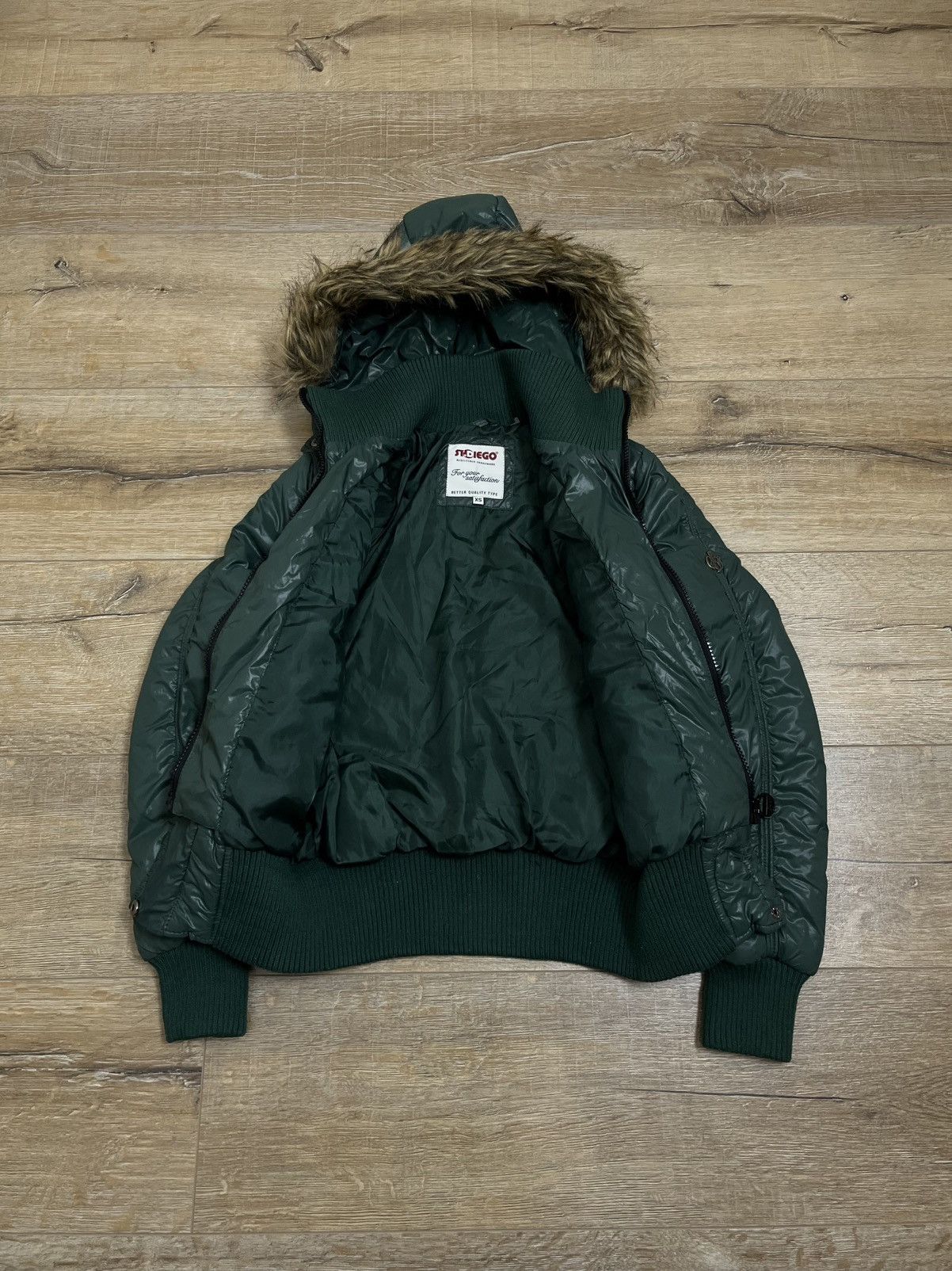 If Six Was Nine If Six Was Nine Style Bomber Jacket Fur Hood 90s Size US S / EU 44-46 / 1 - 14 Thumbnail