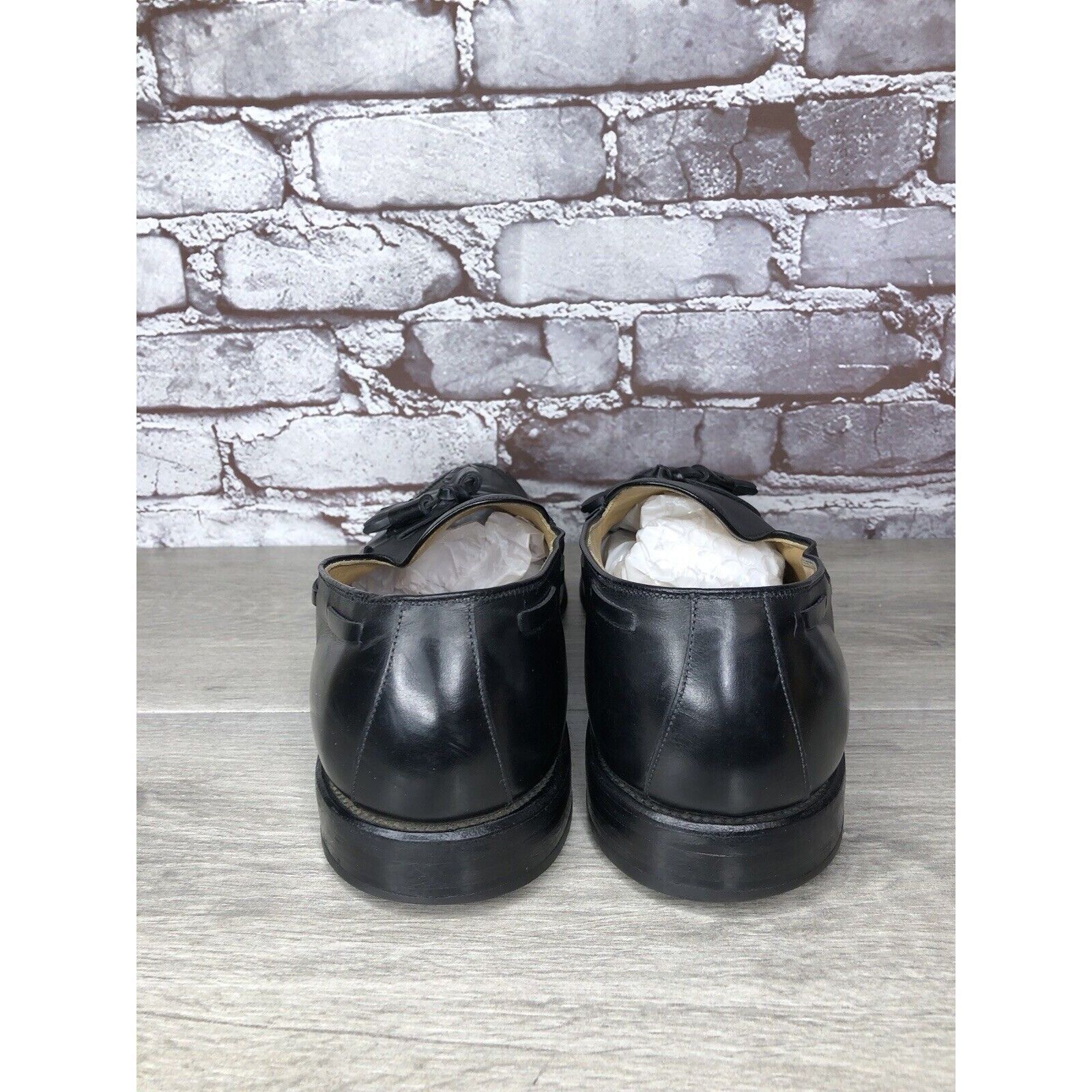 Allen Edmonds Allen Edmonds Grayson Black Leather Tassel Loafers Dress Sho Size US 11 / EU 44 - 4 Thumbnail