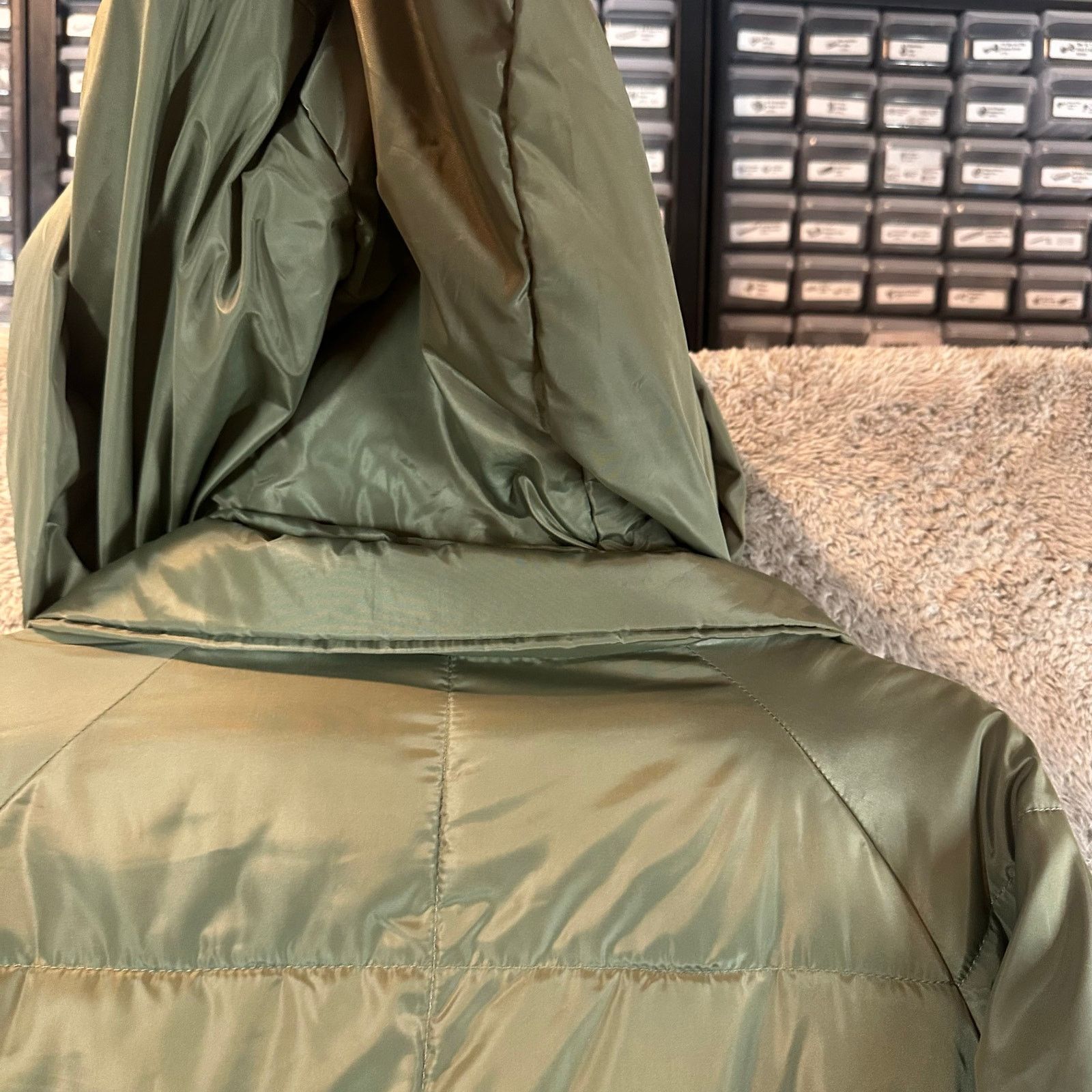 Other Ci Sono Green Hooded Oversized Puffy Parka Puffer Coat M Size M / US 6-8 / IT 42-44 - 5 Thumbnail