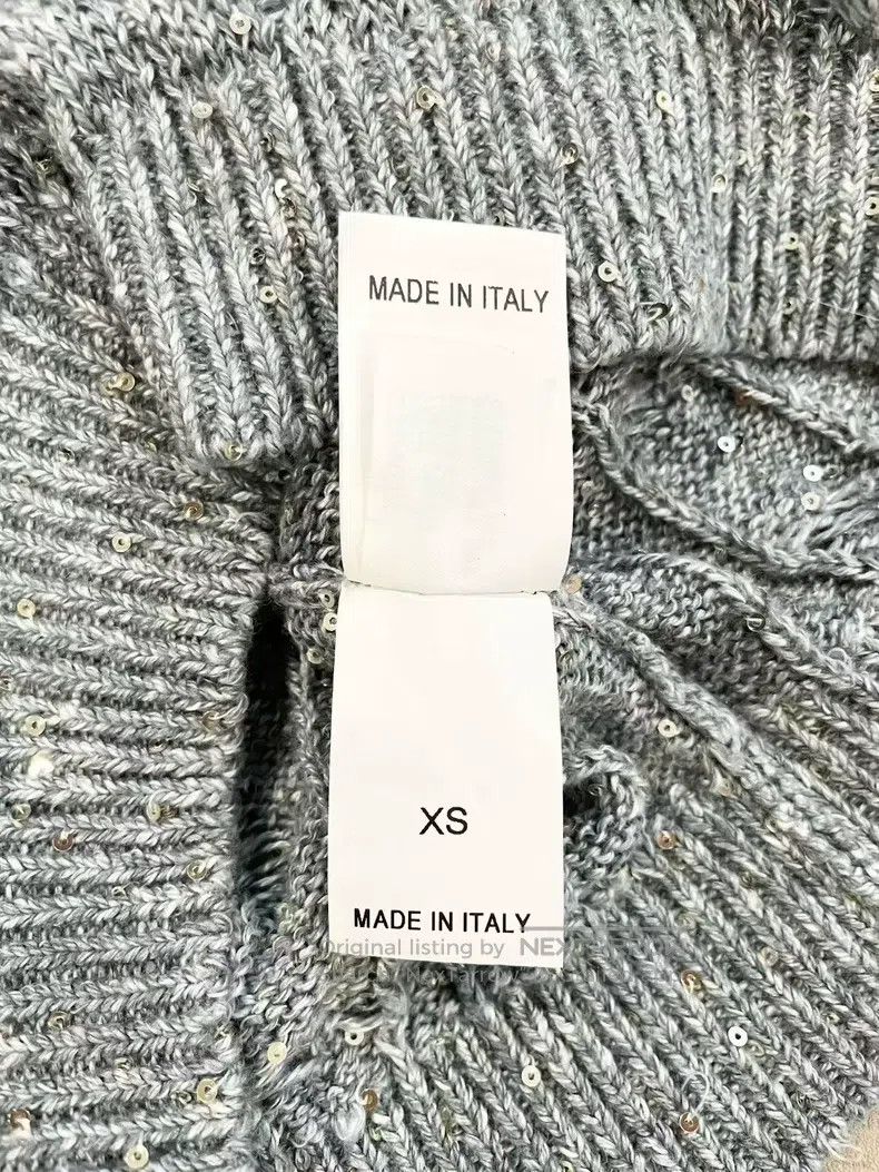 Brunello Cucinelli Brunello Cucinelli Grayish-blue, glittering knitted black Size XS / US 0-2 / IT 36-38 - 6 Thumbnail