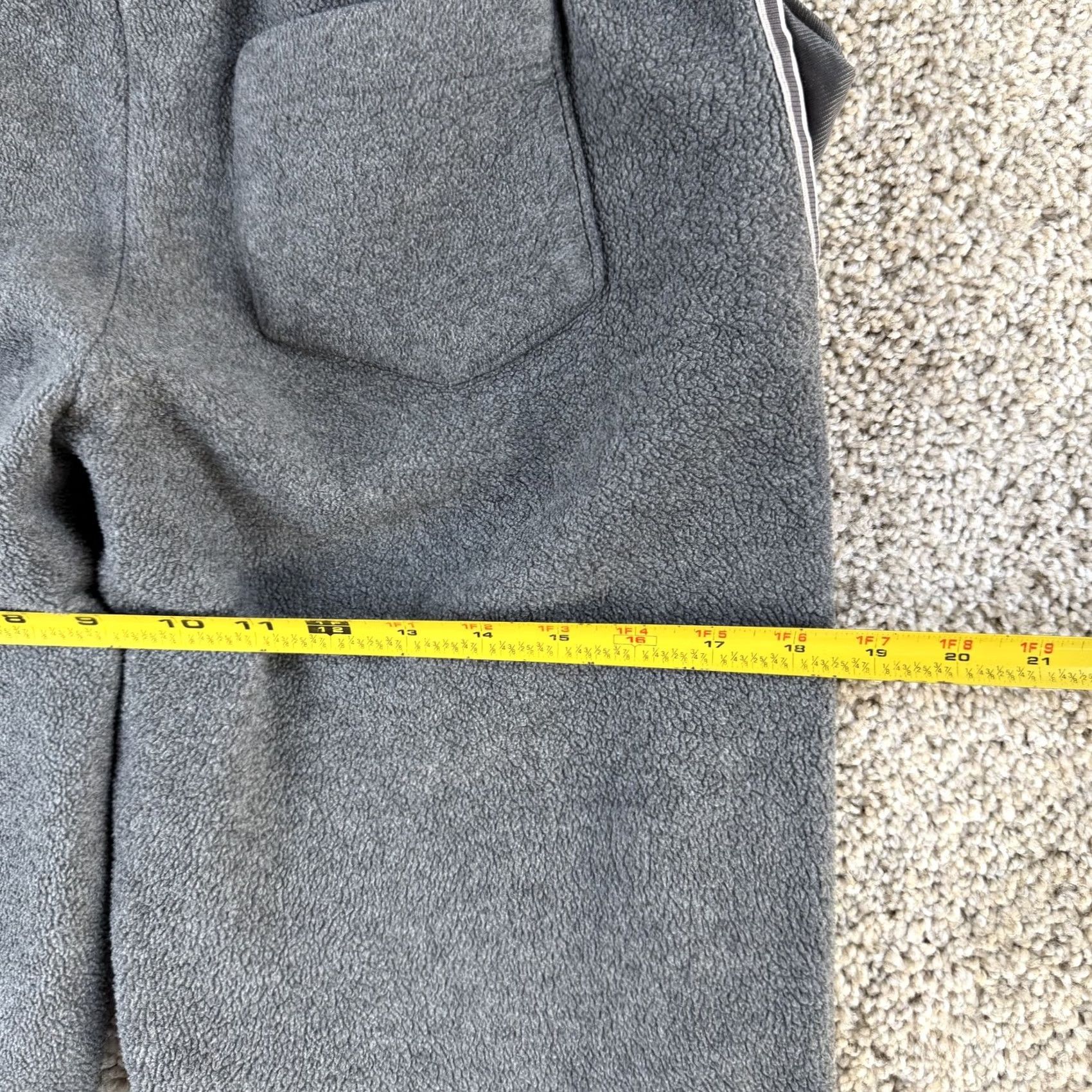 Champion VINTAGE Champion Pants Mens S Gray Sweatpants Fleece Stripe Elastic Waist Pockets Size US 29 - 5 Thumbnail