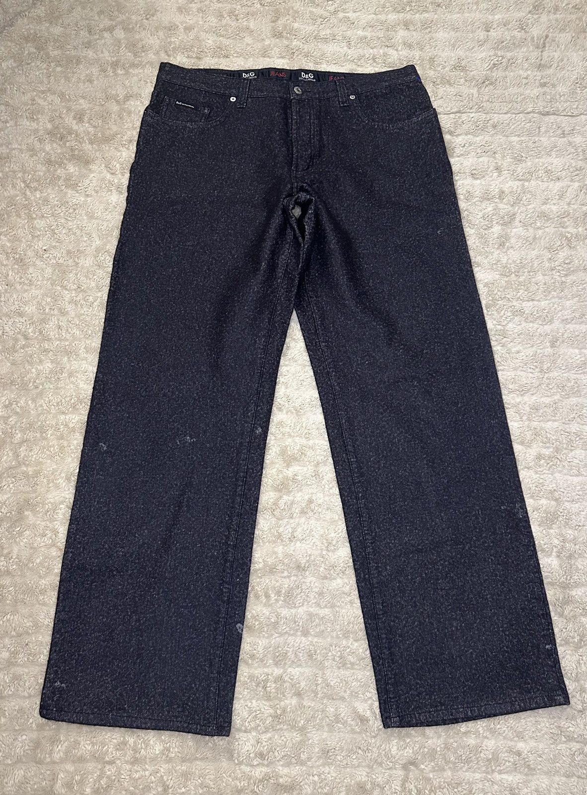 Dolce & Gabbana D&G gray cotton/wool mid-rise straight leg jeans IT 42/US 32 Size US 32 / EU 48 - 1 Thumbnail