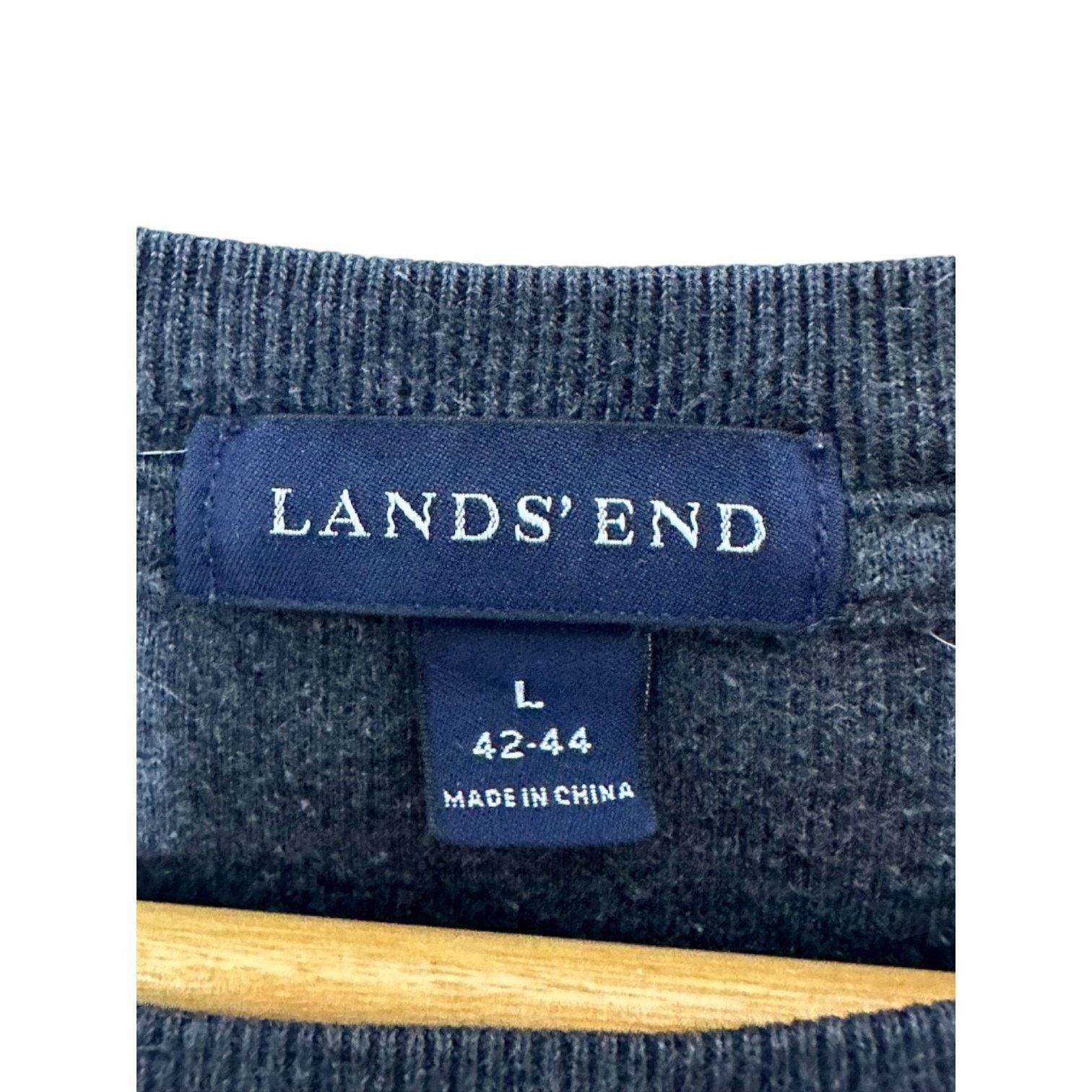 Lands' End Lands End Charcoal Gray Crewneck Sweater Men's L 42-44 Size US L / EU 52-54 / 3 - 5 Thumbnail