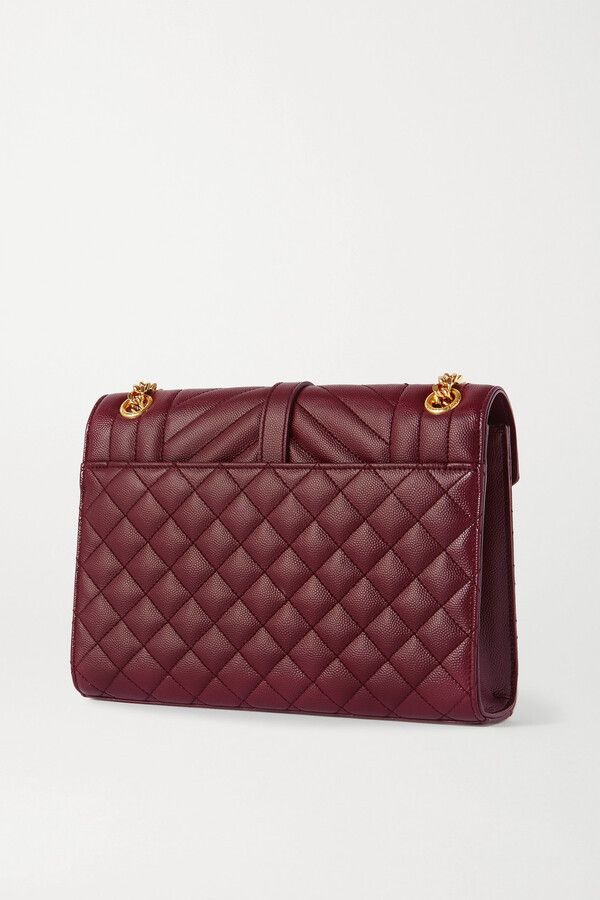 Saint Laurent Paris o1b1hav110425 Size: OS / Envelope Medium Bag in Burgundy Size ONE SIZE - 3 Thumbnail