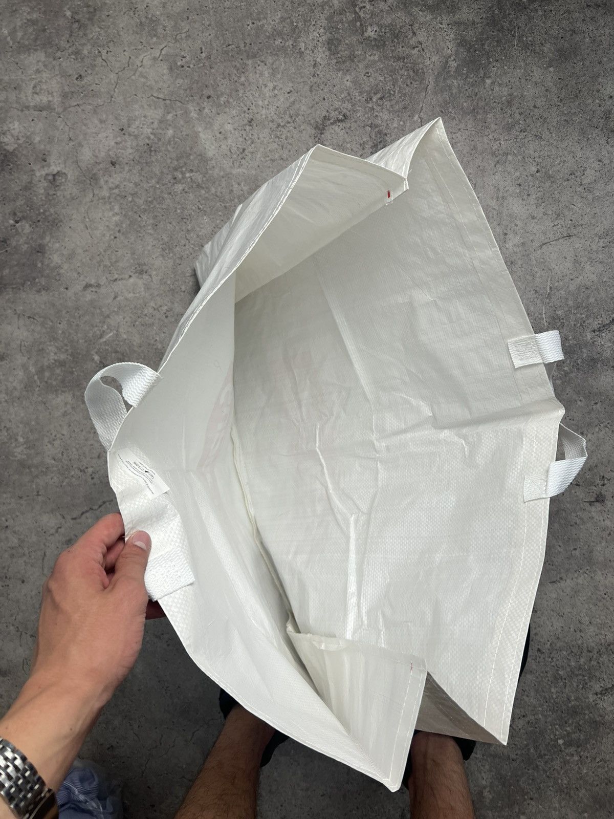 Supreme × Vintage Supreme reusable shopping bag / tote large cotton woven Size ONE SIZE - 5 Thumbnail