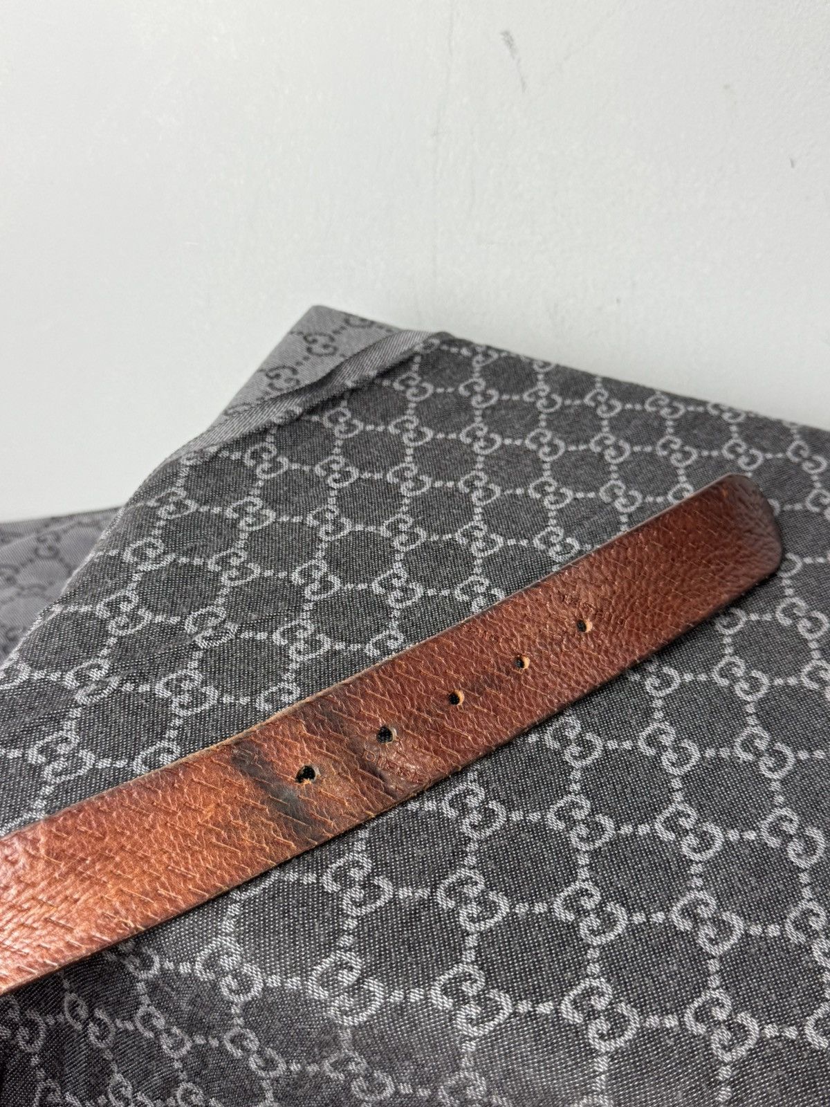 Diesel Y2K Vintage Diesel Leather Belt Hype Size ONE SIZE - 5 Thumbnail
