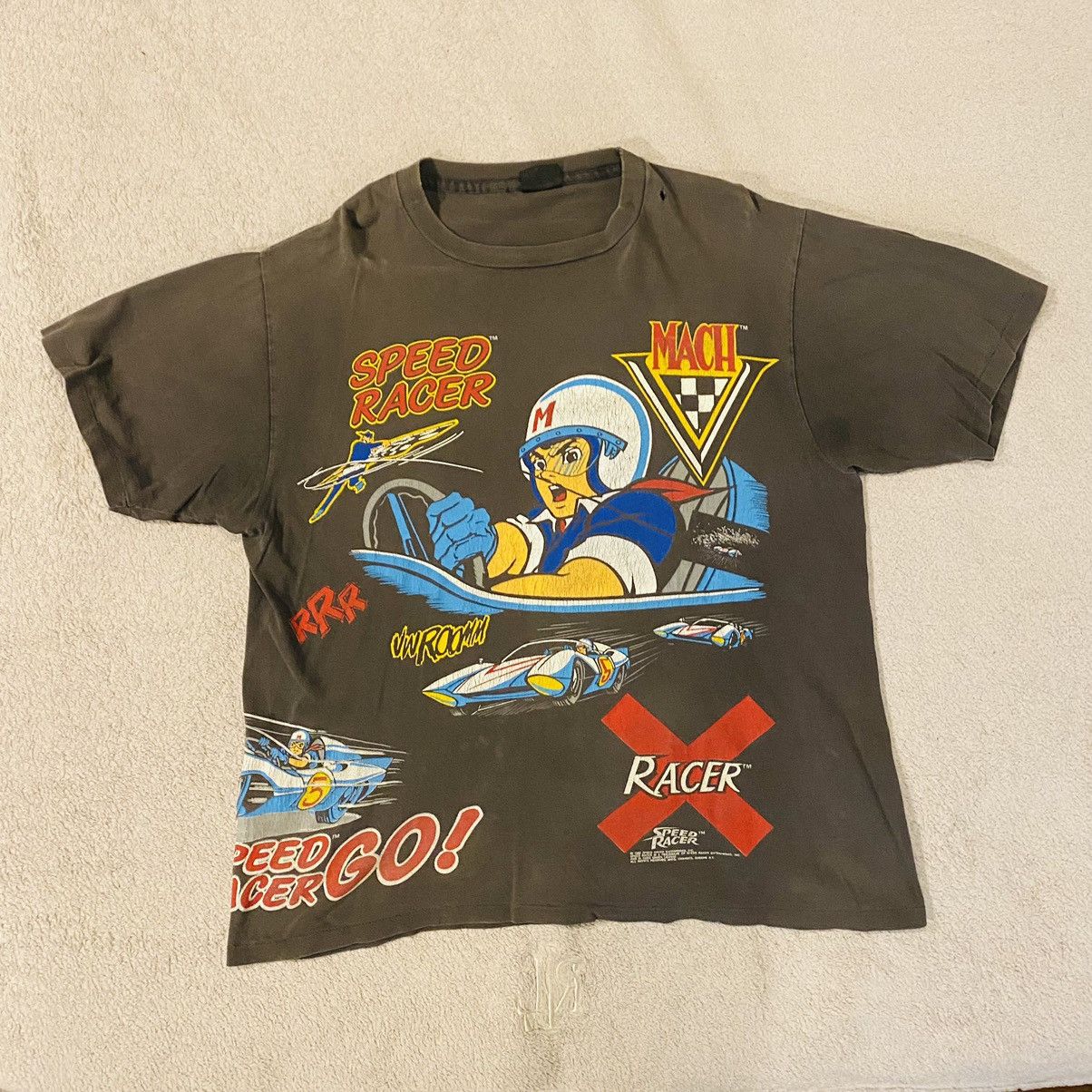 Image of Vintage 1992 Speed Racer Graphic T-Shirt Men’S Size XL in Black, Men's