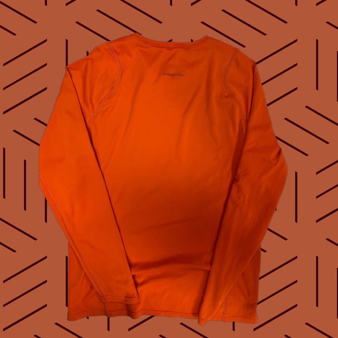 Patagonia Patagonia Shirt Men Large Orange Round Neck Base Layer Long-Sleeved Fore Runner Size US L / EU 52-54 / 3 - 1 Thumbnail