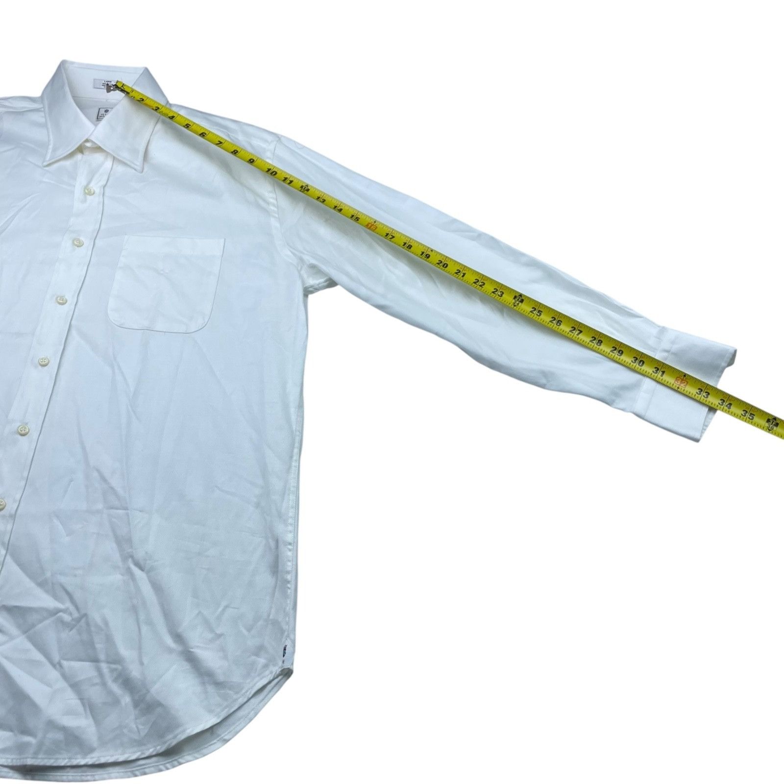 Peter Millar Peter Millar Men's 100% Cotton L/S Dress Shirt White • Large Size US L / EU 52-54 / 3 - 5 Thumbnail
