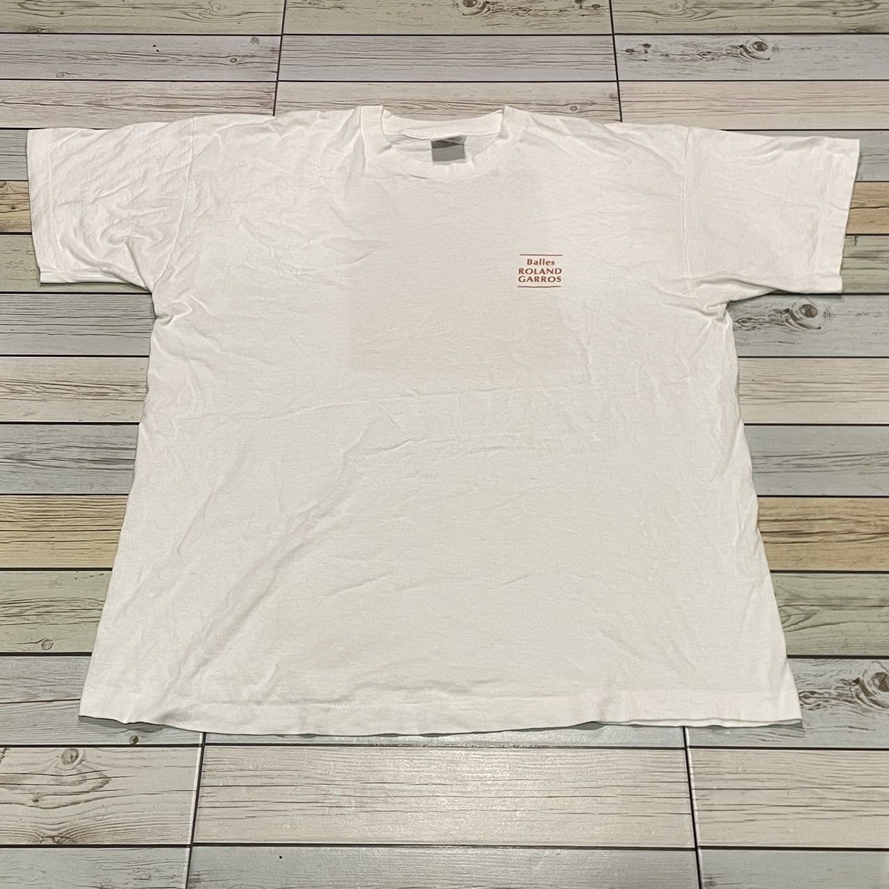 Vintage Rare Vintage 90's Roland Garros Tennis Tee Grand Slam Size US XL / EU 56 / 4 - 2 Thumbnail