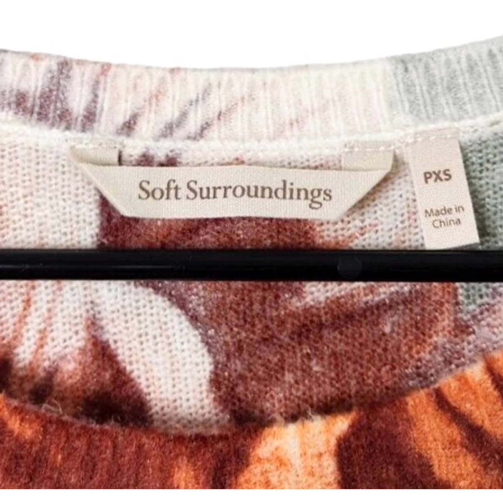 Soft Surroundings Soft Surroundings Sweater Womens PXS Hallerbos Floral Super Petite Size XS / US 0-2 / IT 36-38 - 4 Thumbnail