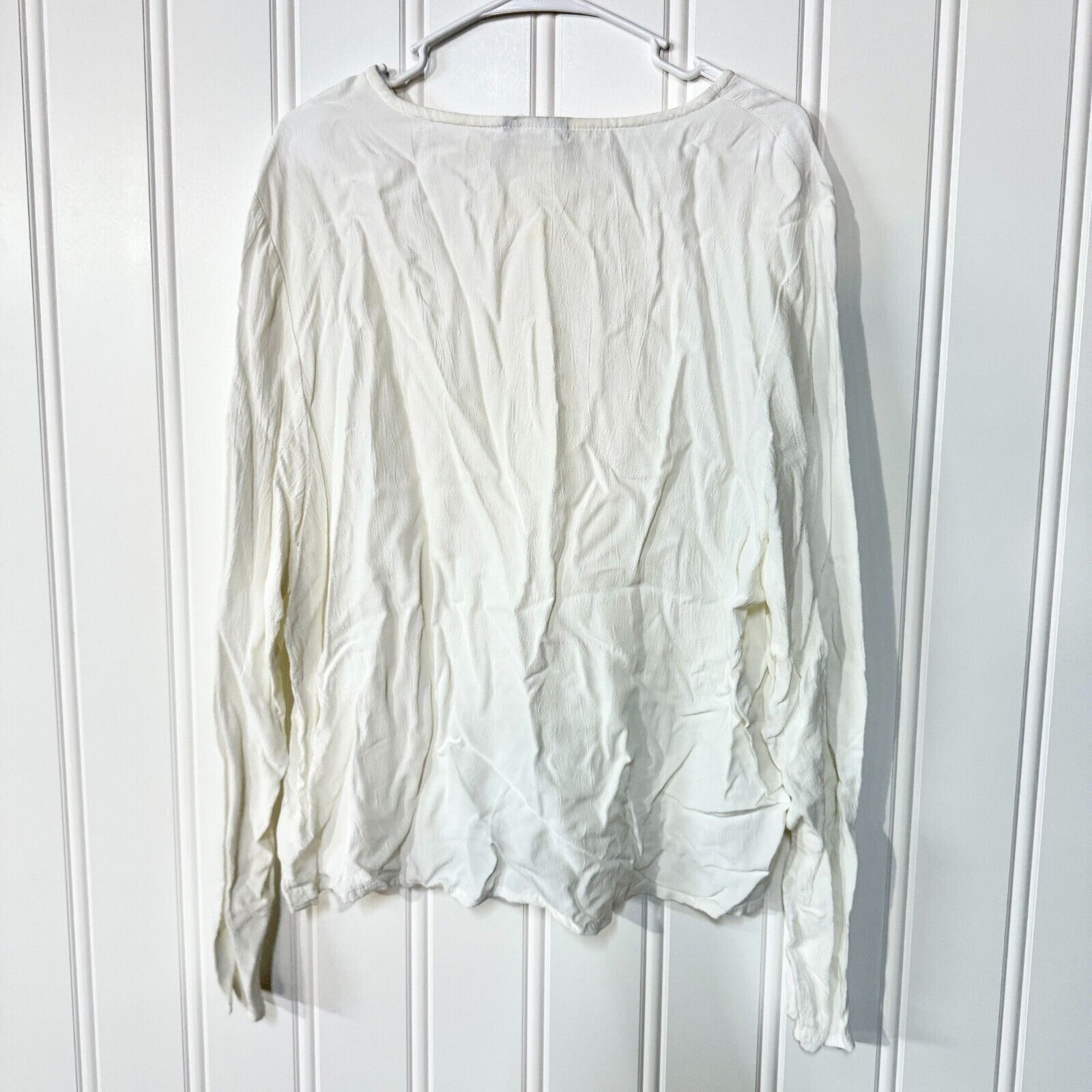 Eileen Fisher Vintage 2000 Eileen Fisher Long Sleeve Rayon Blouse Large Size L / US 10 / IT 46 - 4 Thumbnail