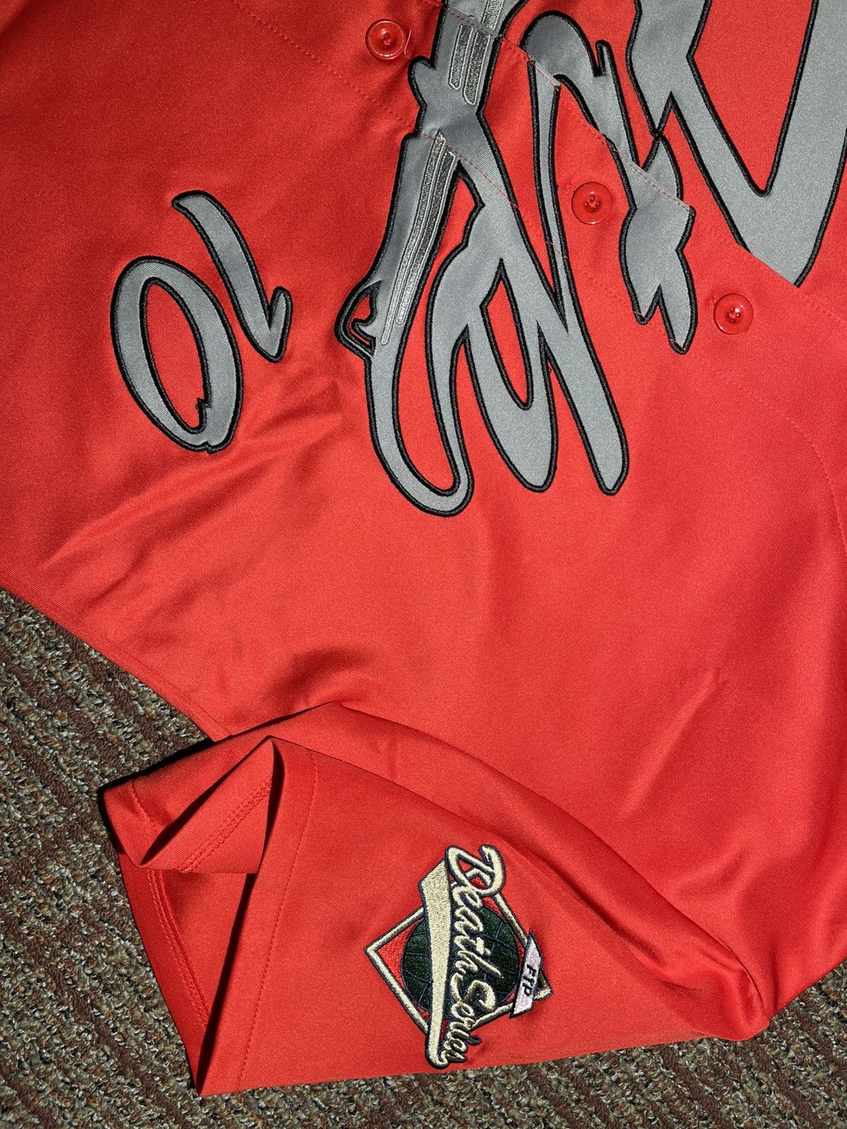 Fuck The Population FTP Script Baseball Jersey (Small) Size US S / EU 44-46 / 1 - 2 Thumbnail