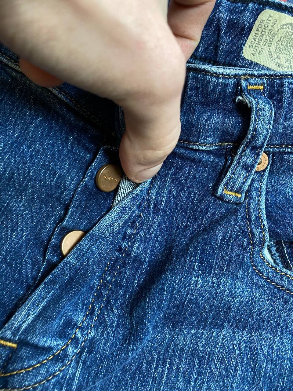 Diesel blue jeans pants DIESEL BABHILA Y2K slim-skinny vintage Size 26" / US 2 / IT 38 - 14 Thumbnail