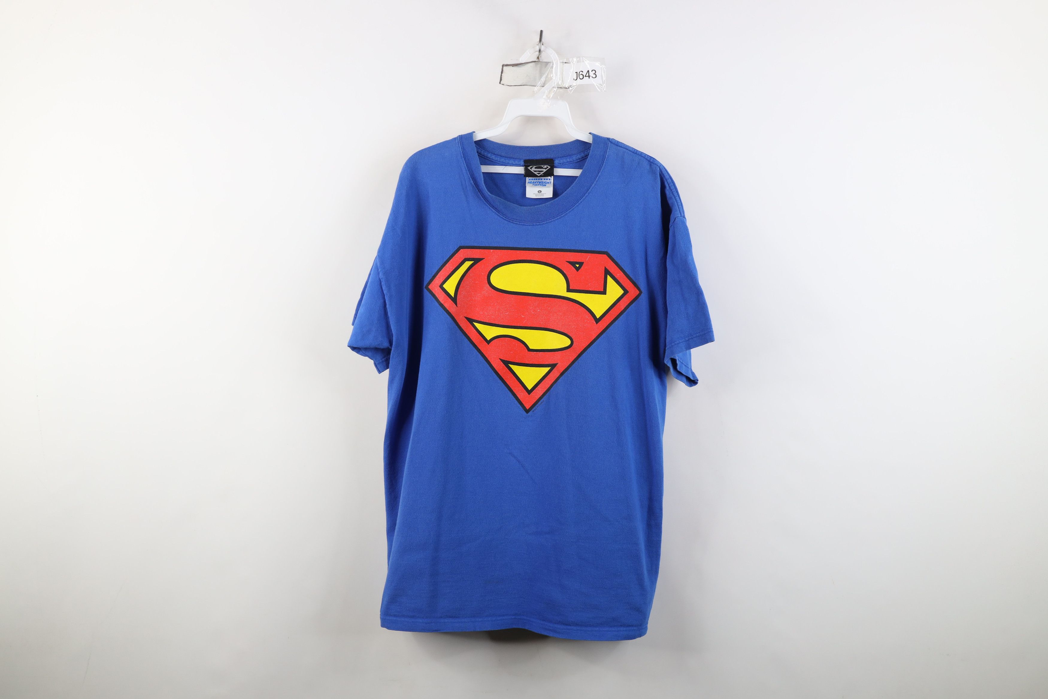 Vintage Vintage 90s DC Comics Superman Hero Short Sleeve T-Shirt Size US L / EU 52-54 / 3 - 1 Thumbnail