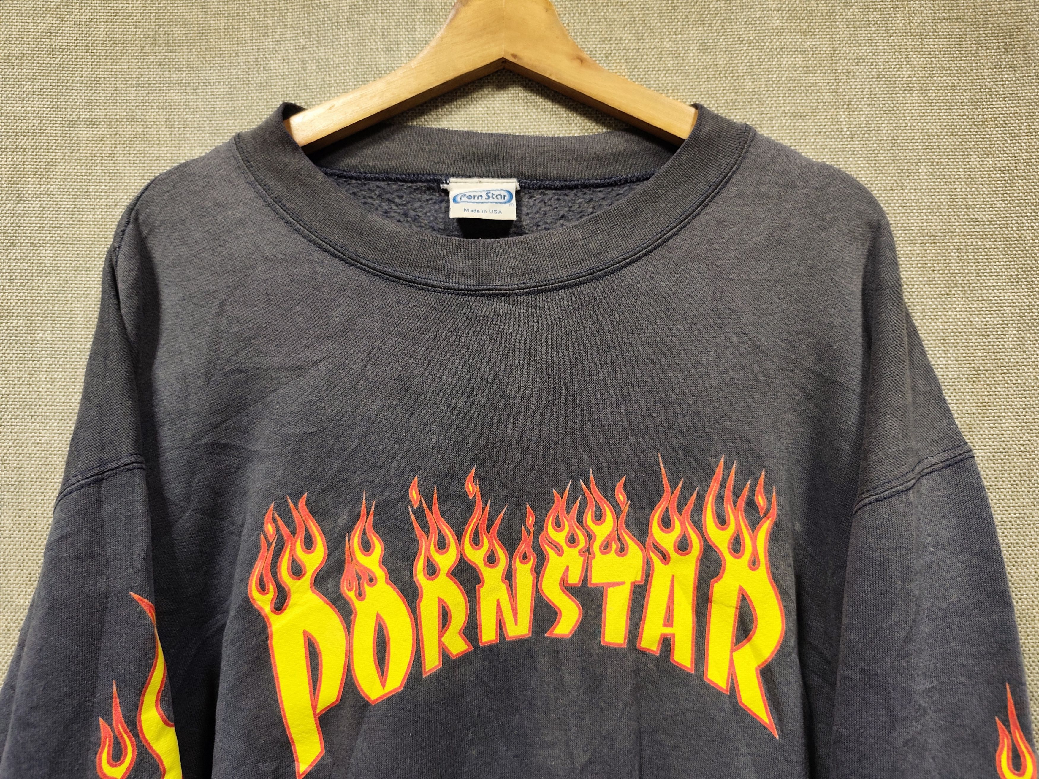 Sex Skateboards Vintage 90s pornstar flame crewneck Size US L / EU 52-54 / 3 - 3 Thumbnail