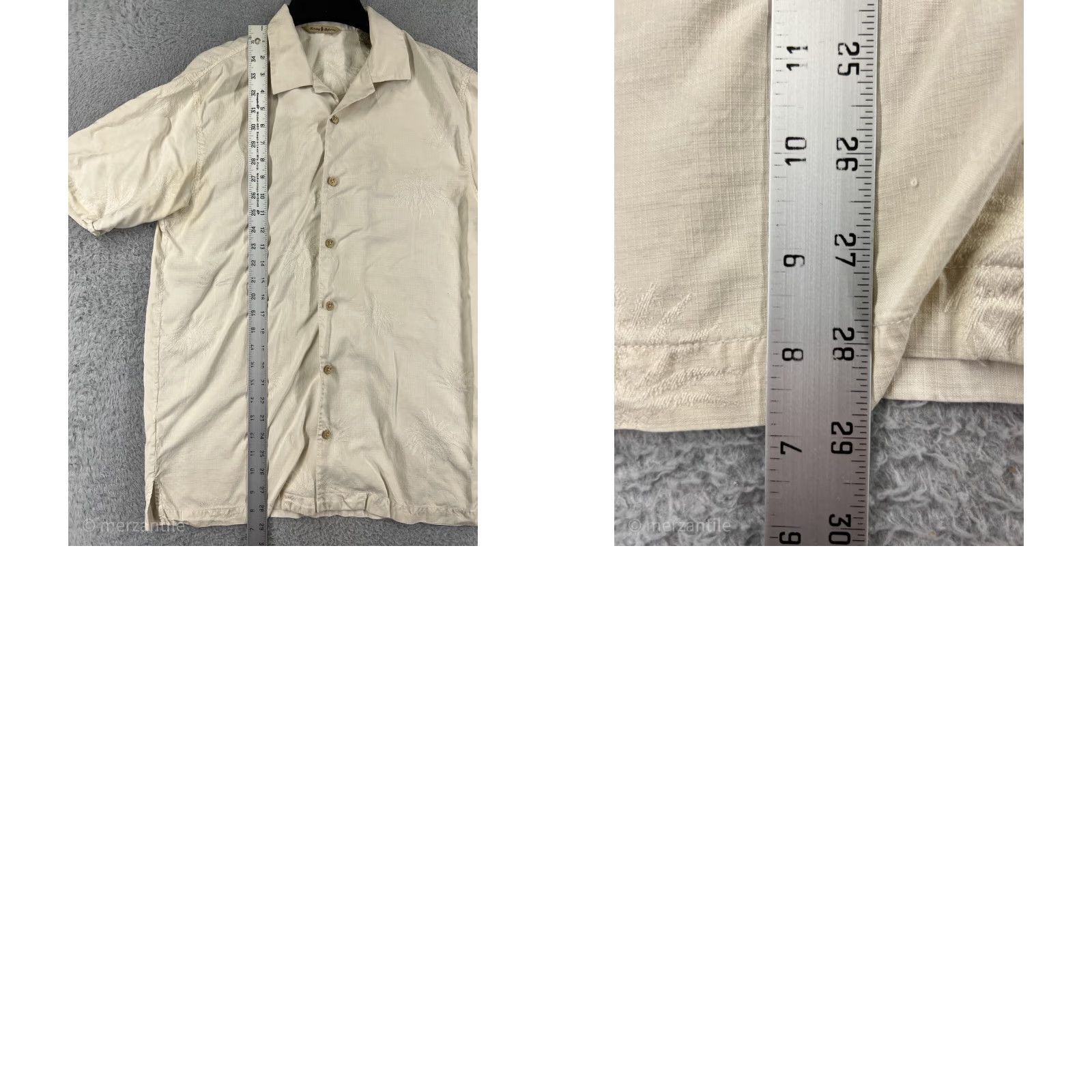 Tommy Bahama VINTAGE Tommy Bahama Shirt Men Small Beige 100% Silk Plugged Into Paradise Tour 1993 Size US S / EU 44-46 / 1 - 9 Thumbnail