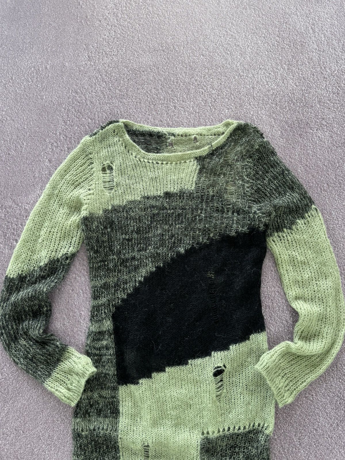 Japanese Brand Japan Vibe Archival Style Y2K Mohair Dress Size L / US 10 / IT 46 - 2 Thumbnail
