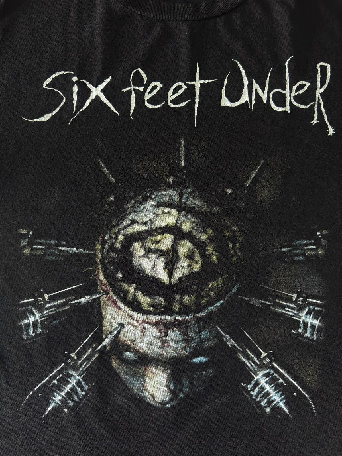 Band Tees 90s Six Feet Under Maximum Violence VTG Haunted Delta Shirt Size US L / EU 52-54 / 3 - 6 Thumbnail
