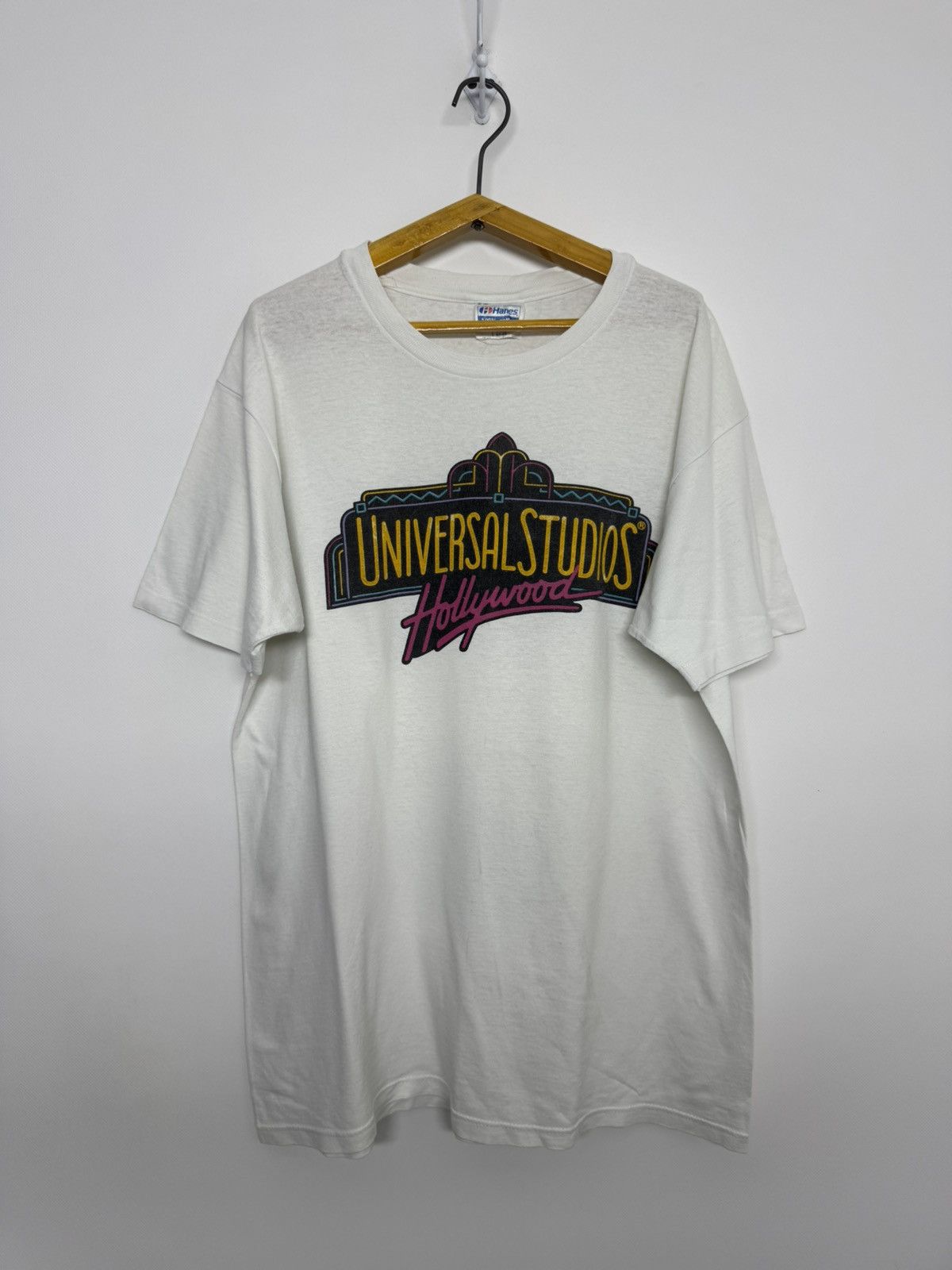 Hanes vintage 90s UNIVERSAL STUDIOS HOLLYWOOD T-Shirt Size US L / EU 52-54 / 3 - 4 Thumbnail