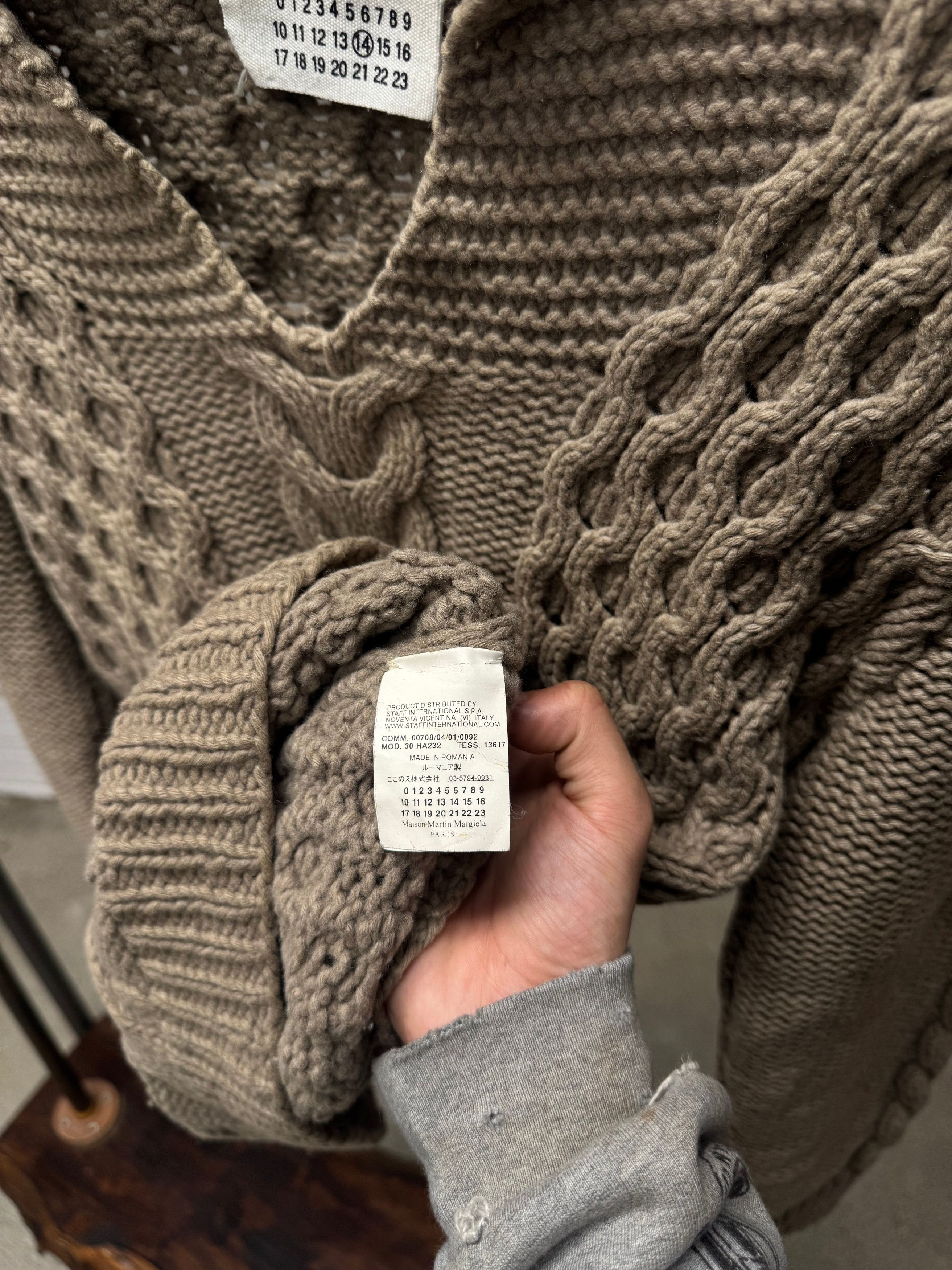 Maison Margiela AW2009 Maison Margiela Thick Cable ‘Aran’ Knit Sweater Size US M / EU 48-50 / 2 - 5 Thumbnail
