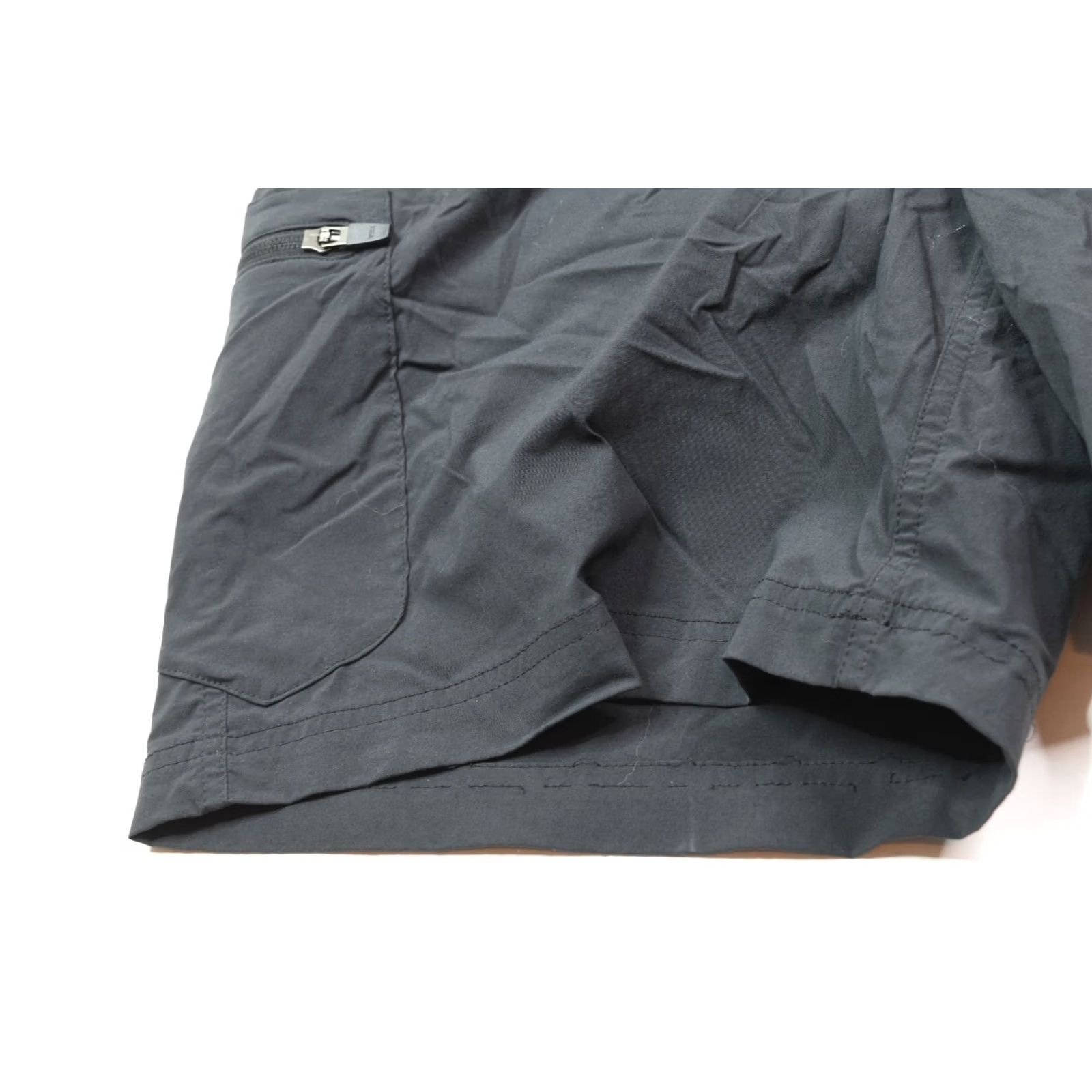 Vintage L.L. Bean Cycling Chino Shorts Black Nylon Stretch Padded Outdoor Regular M Mens Boys? Size 32" / US 10 / IT 46 - 3 Thumbnail