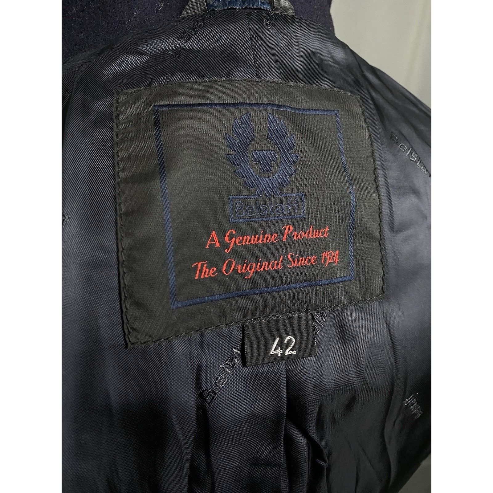 Belstaff Belstaff Women's Blue Wool Assymetric Motorcycle Biker Jacke Size M / US 6-8 / IT 42-44 - 10 Thumbnail