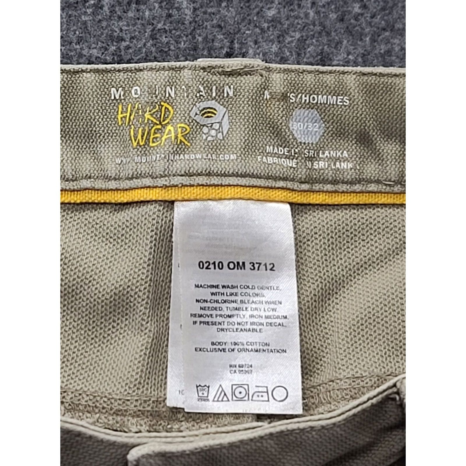 Mountain Hardwear Mountain Hardwear Jeans Mens 30x32 Regular Fit Straight Leg Canvas Workwear Beige Cotton Canvas 5-Pocket Inseam 32 Modern Straight Mens Jeans Size US 30 / EU 46 - 2 Thumbnail
