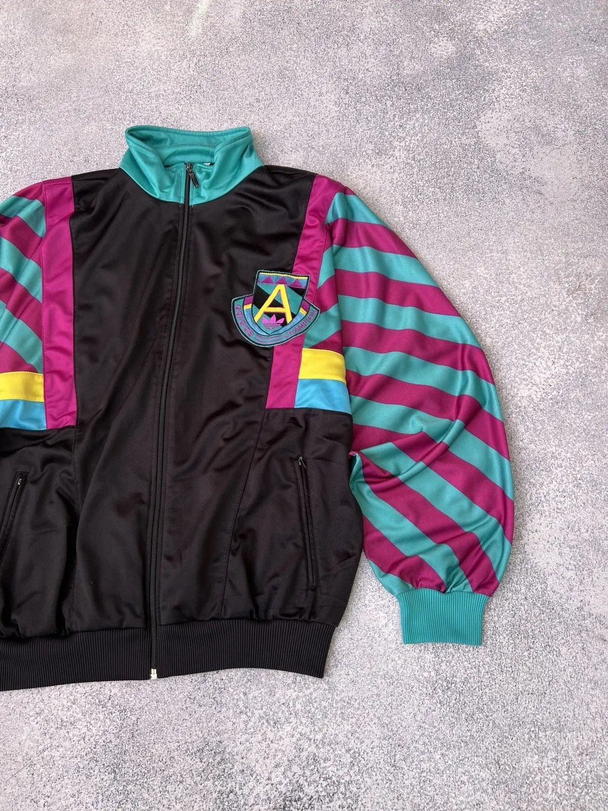 Adidas × Vintage Vintage Adidas Champion 90-s style zip sweatshirt Size US L / EU 52-54 / 3 - 4 Thumbnail