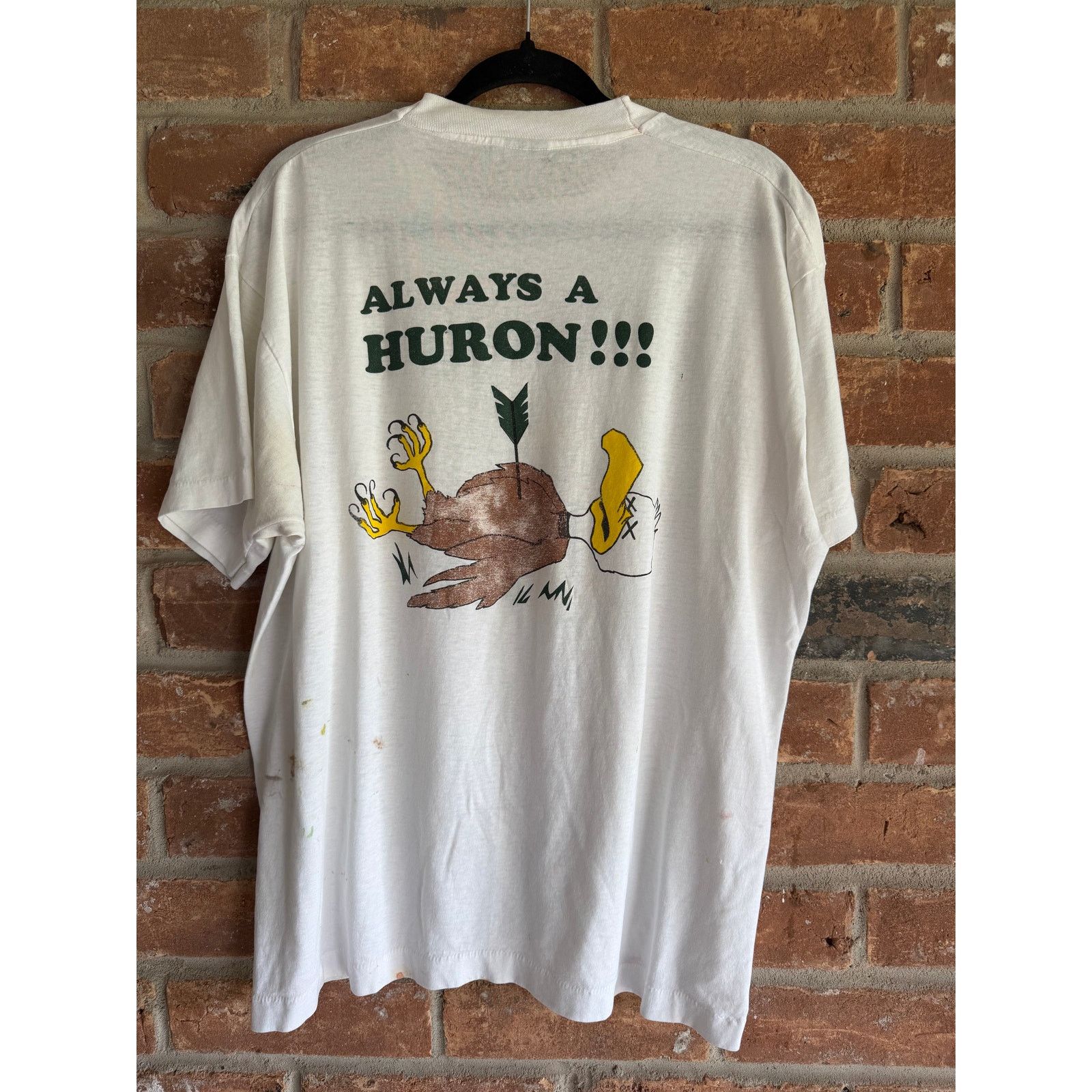 Vintage Vintage Huron Eagles Tee USA Single Stitch XL Size US XL / EU 56 / 4 - 2 Thumbnail