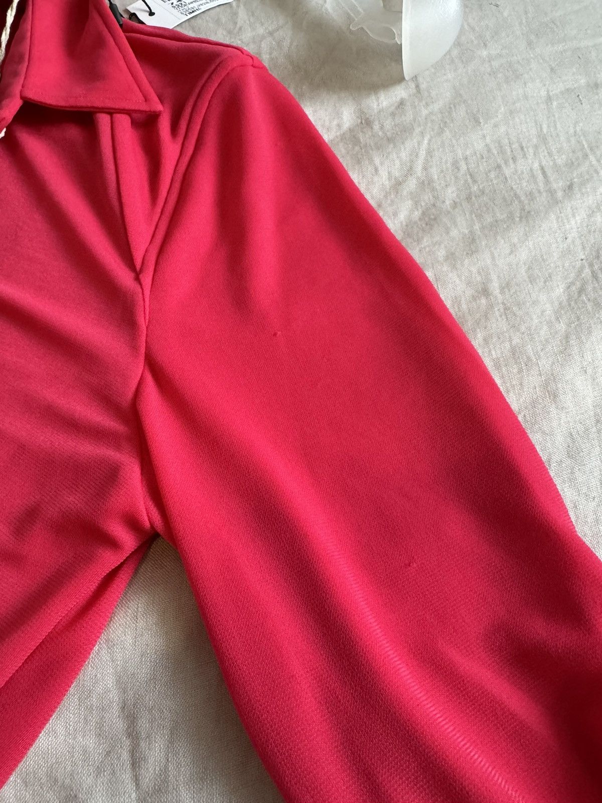 Bottega Veneta BNWT $1500 Bottega Veneta red blouse see through shirt Size M / US 6-8 / IT 42-44 - 11 Thumbnail