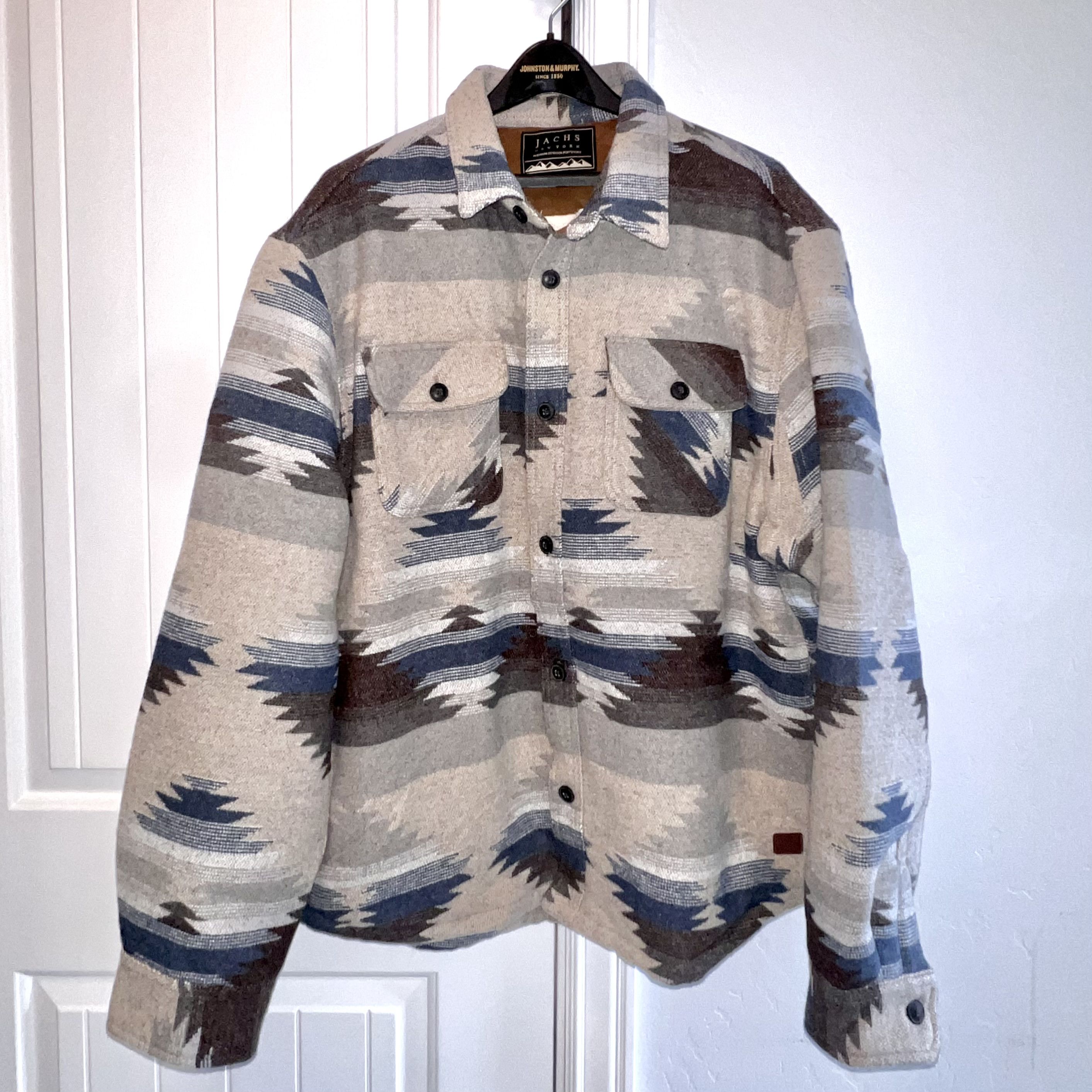 JACHS NY Jachs New York Blue & Tan Wool Blend Sherpa Lined Jacket XXL Size US XXL / EU 58 / 5 - 3 Thumbnail