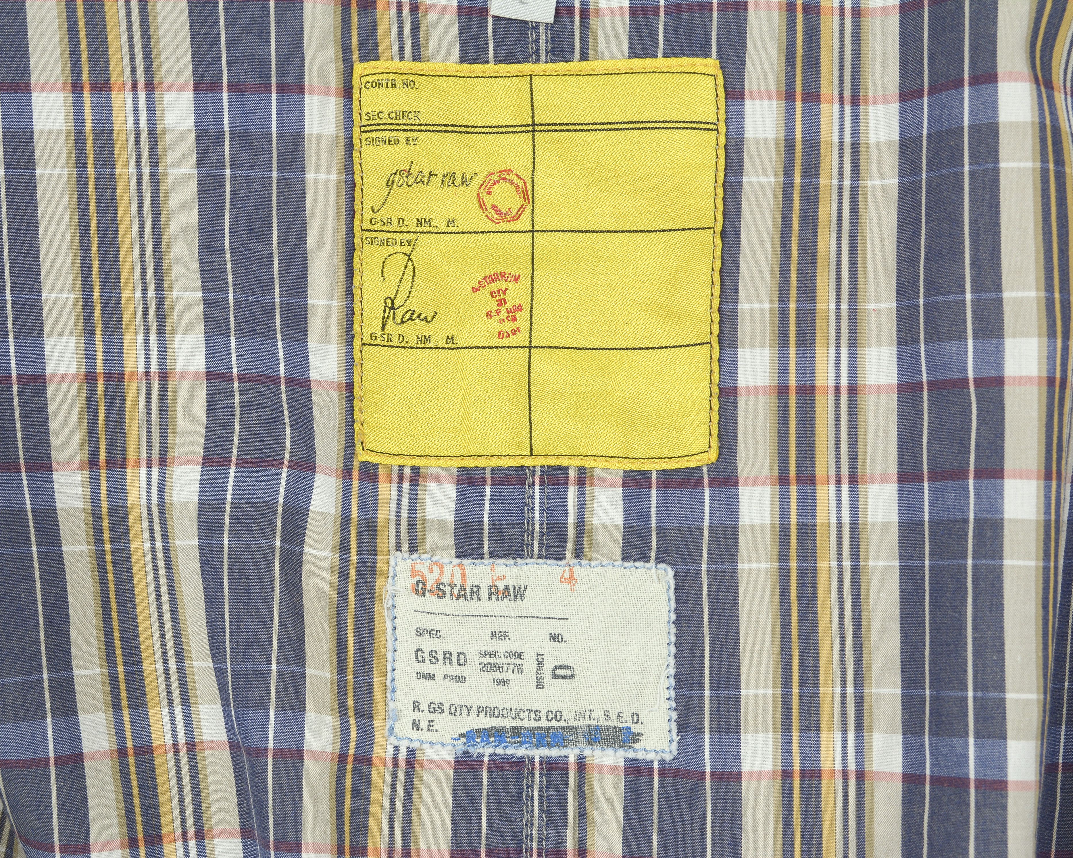 G-Star Arizona Cross Shirt Casual Short Sleeve Tartan Button Top Size US L / EU 52-54 / 3 - 5 Thumbnail