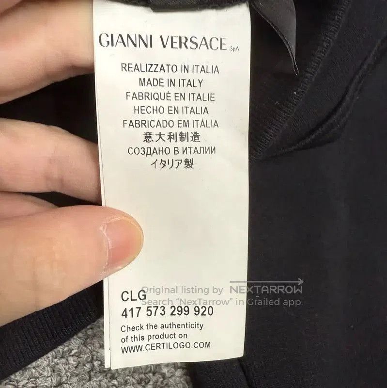 Versace Versace Black Cotton Men's Hoodie . Size US XS / EU 42 / 0 - 4 Thumbnail